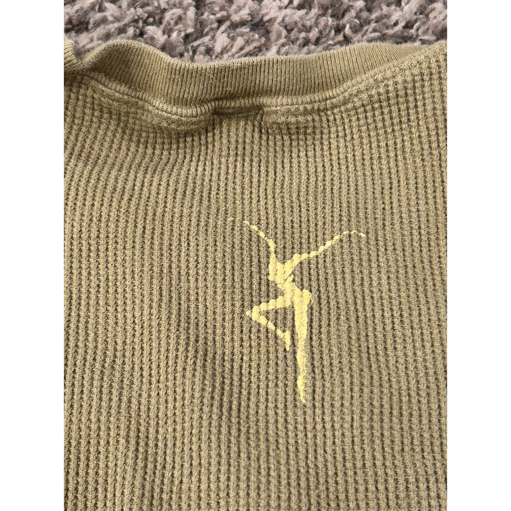 DAVE MATTHEWS BAND XL Long Sleeve Waffle Thermal Green Band Shirt