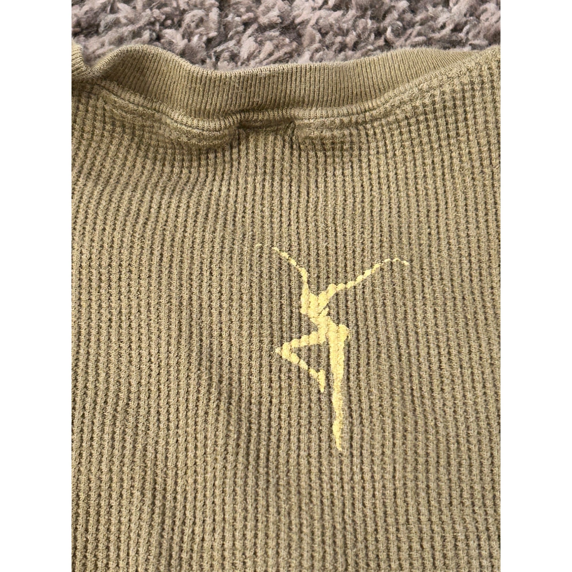 DAVE MATTHEWS BAND XL Long Sleeve Waffle Thermal Green Band Shirt