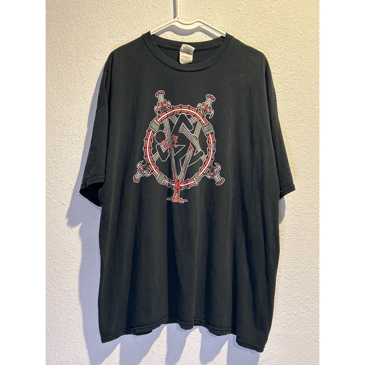 DIRTY ROTTEN IMBECILES (2XL) SLAYER PENTAGRAM EMBLEM SHIRT