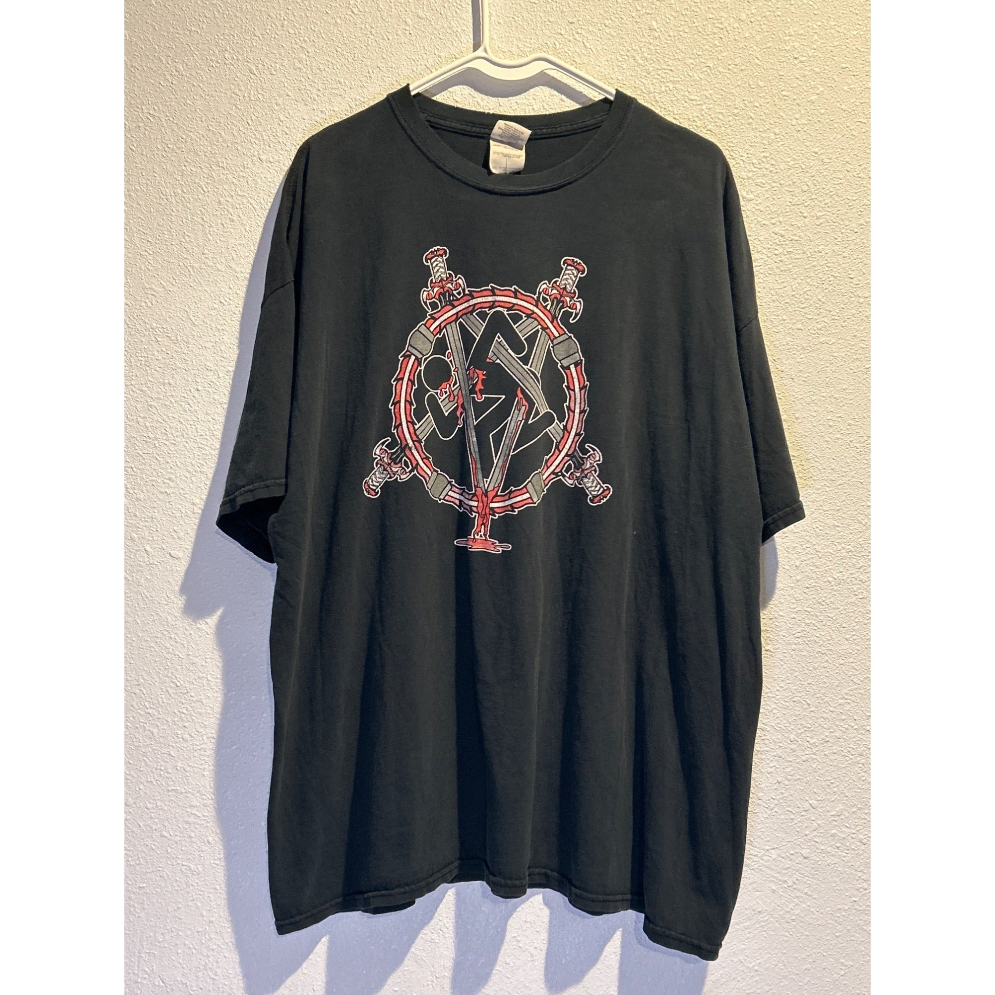 DIRTY ROTTEN IMBECILES (2XL) SLAYER PENTAGRAM EMBLEM SHIRT