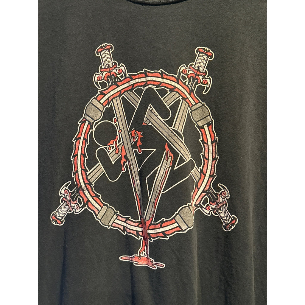 DIRTY ROTTEN IMBECILES (2XL) SLAYER PENTAGRAM EMBLEM SHIRT