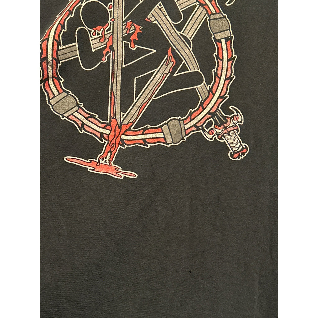 DIRTY ROTTEN IMBECILES (2XL) SLAYER PENTAGRAM EMBLEM SHIRT