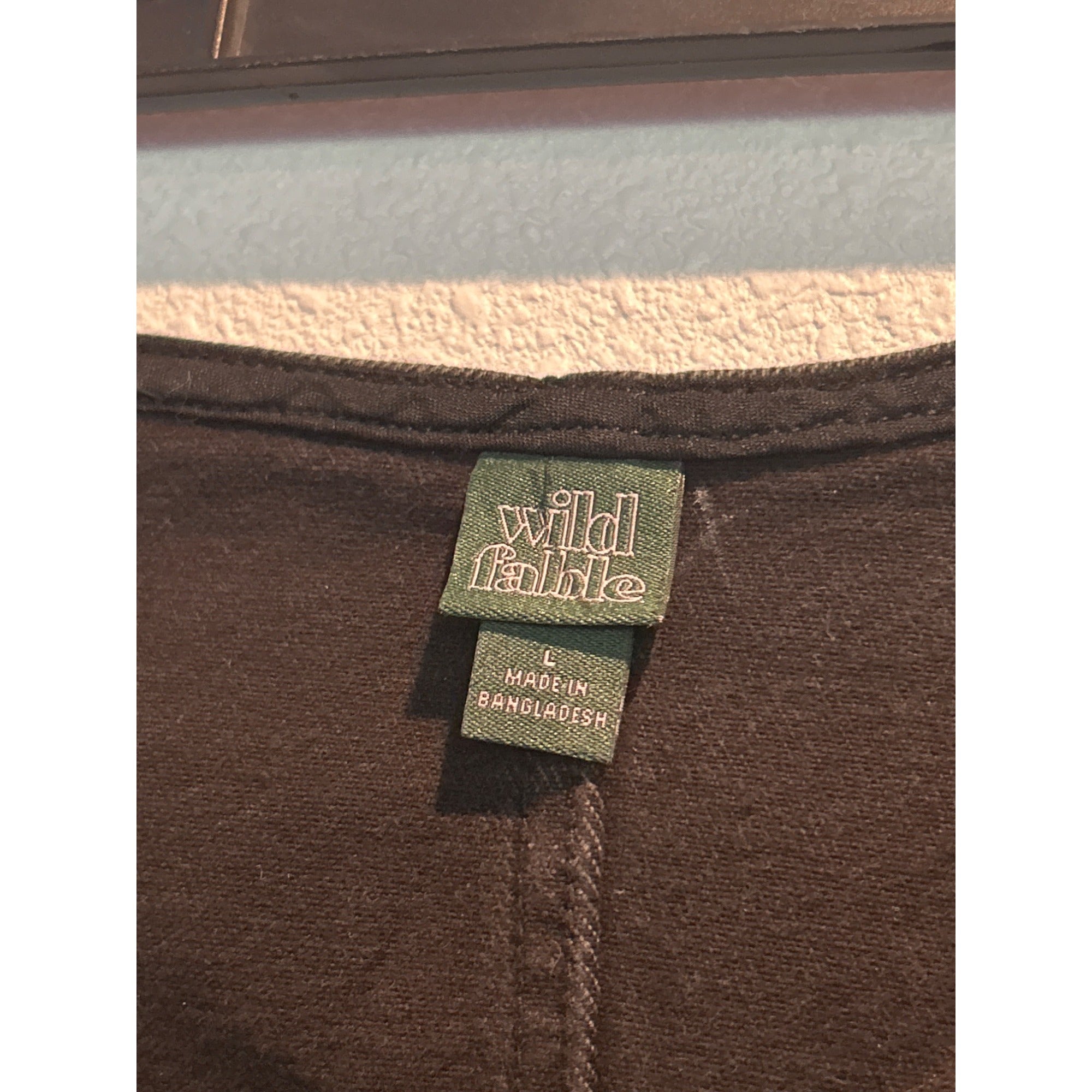 Wild Fable Cropped Denim Vest Black Bra Black Wash LARGE