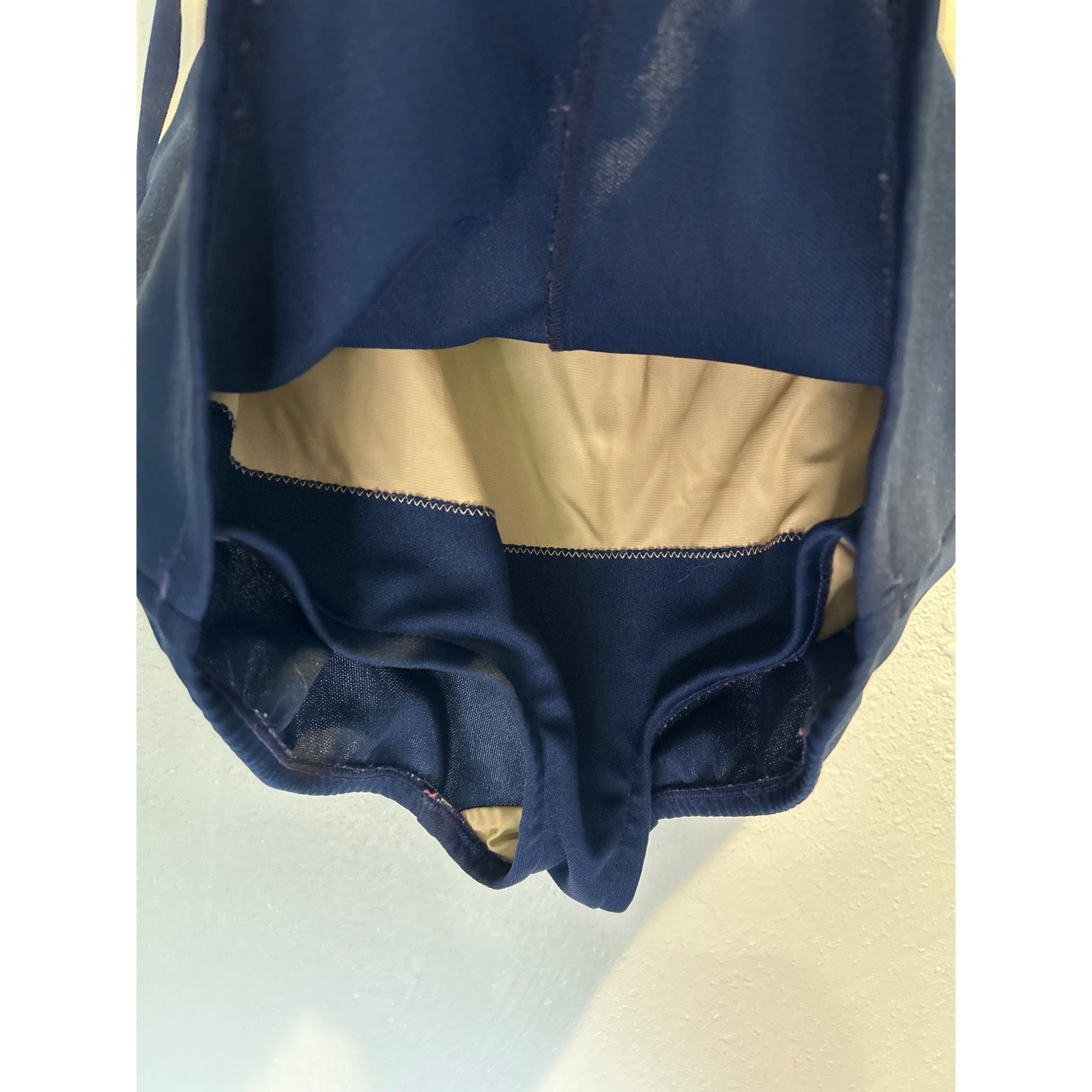 1950s Rose Marie Reid One Piece Swimsuit Dress Navy Pinup