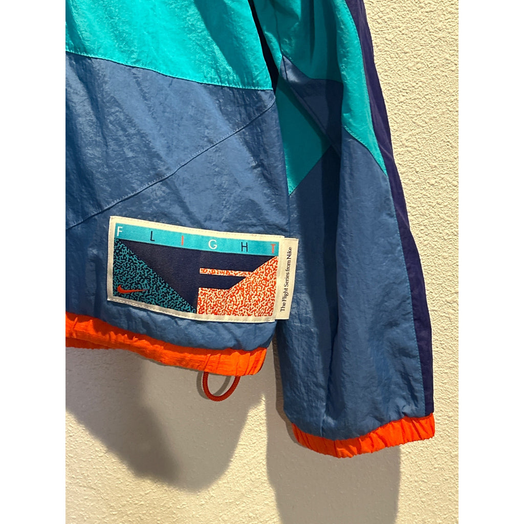 Nike Flight Retro Track Jacket (Mens Medium) Blue Yellow Basketball