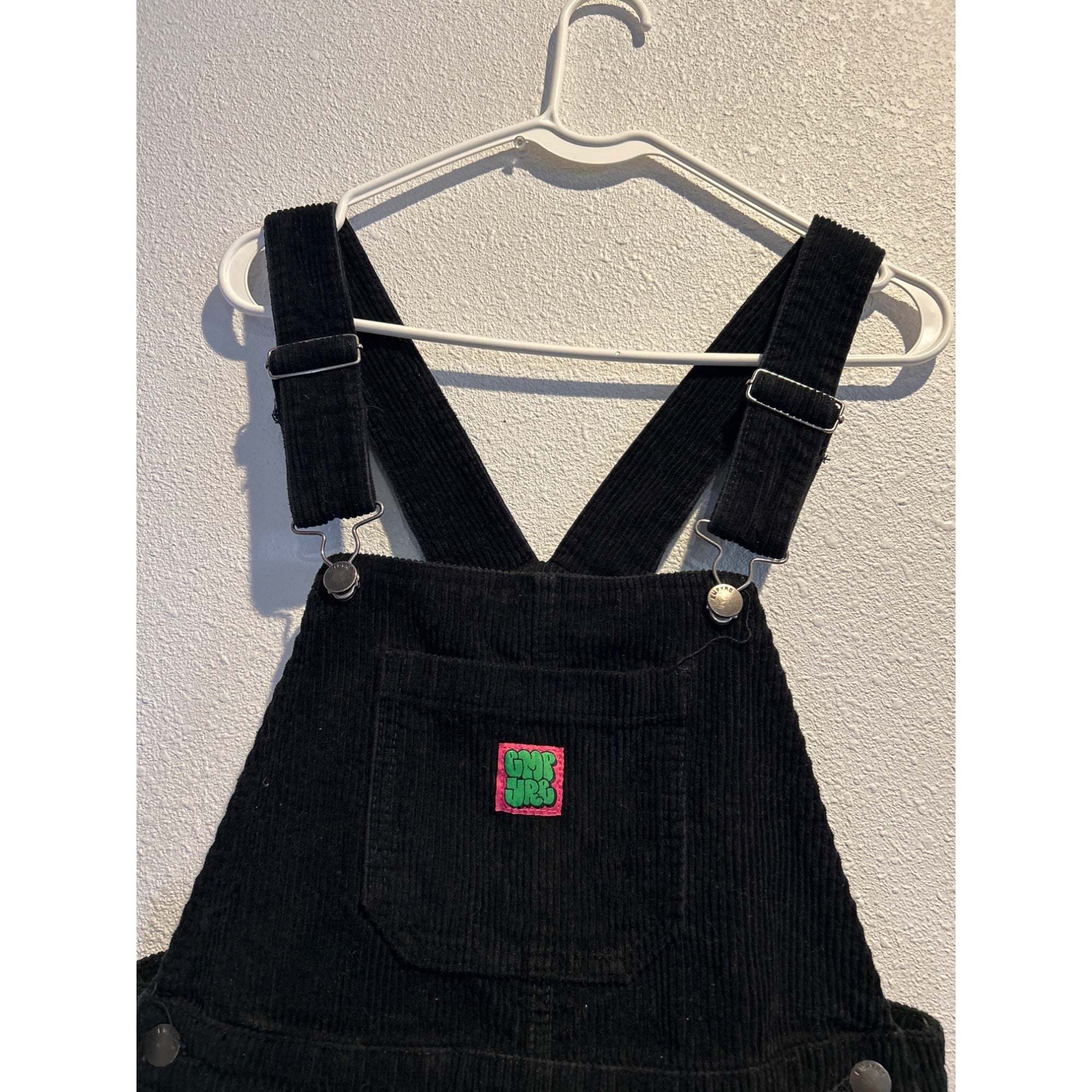Empyre Suzie Overalls (WOMENS SMALL) Black Corduroy Bib Relaxed Streetwear Skate Y2K Skateboarding