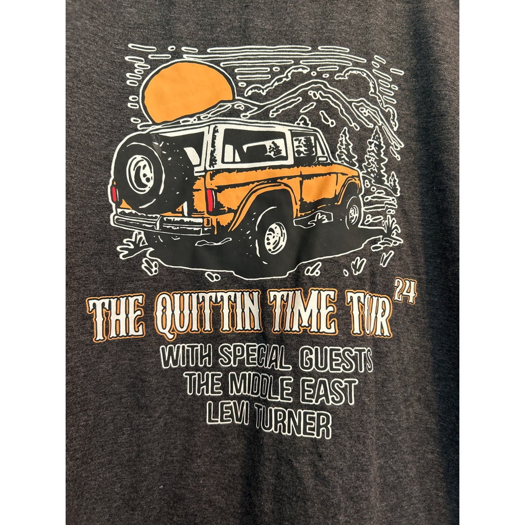 Quittin Time Tour Shirt Merch 2024 Tee Tour T Shirt (MENS Medium)