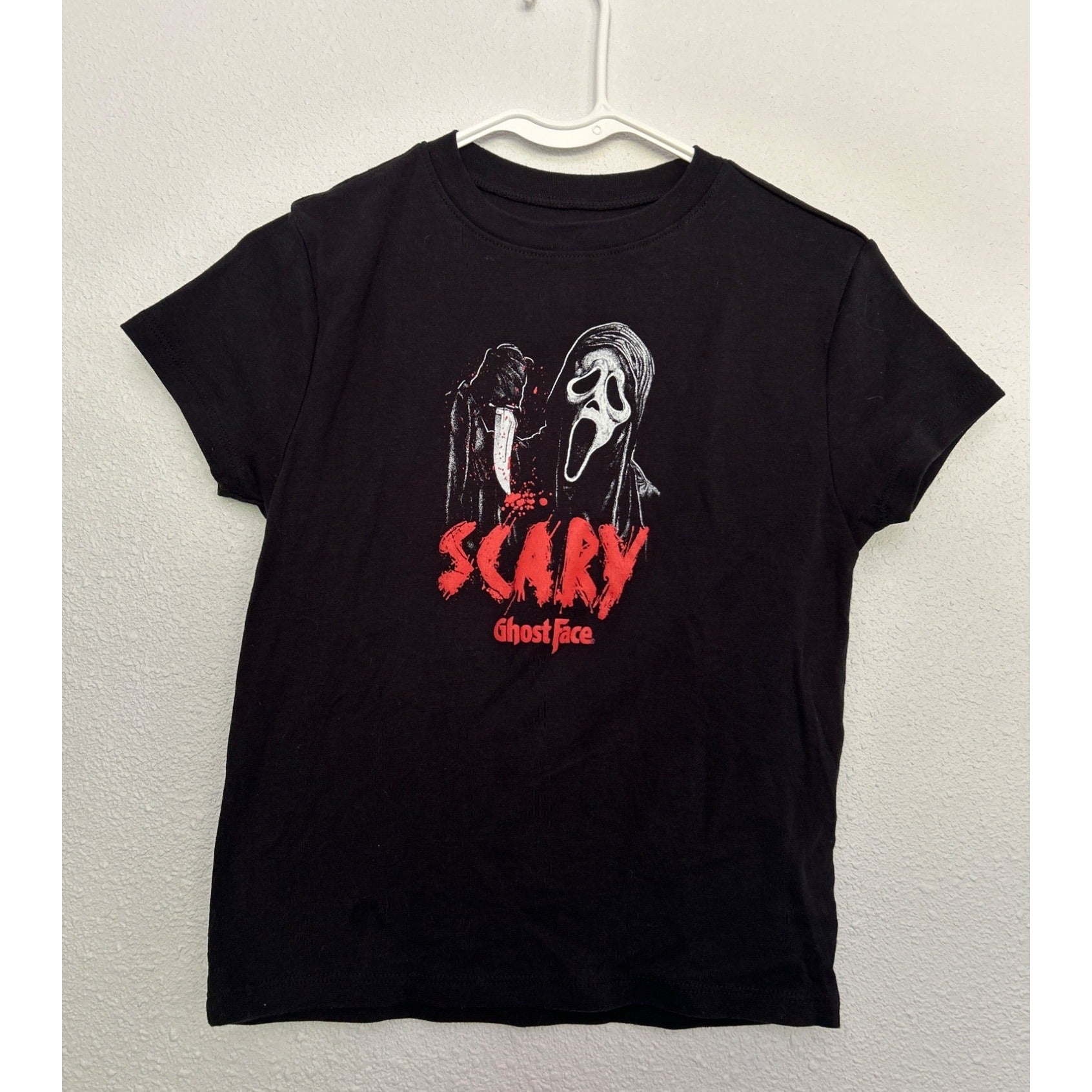 Authentic Scream Ghost Face T-Shirt Movies Womens MEDIUM Babydoll