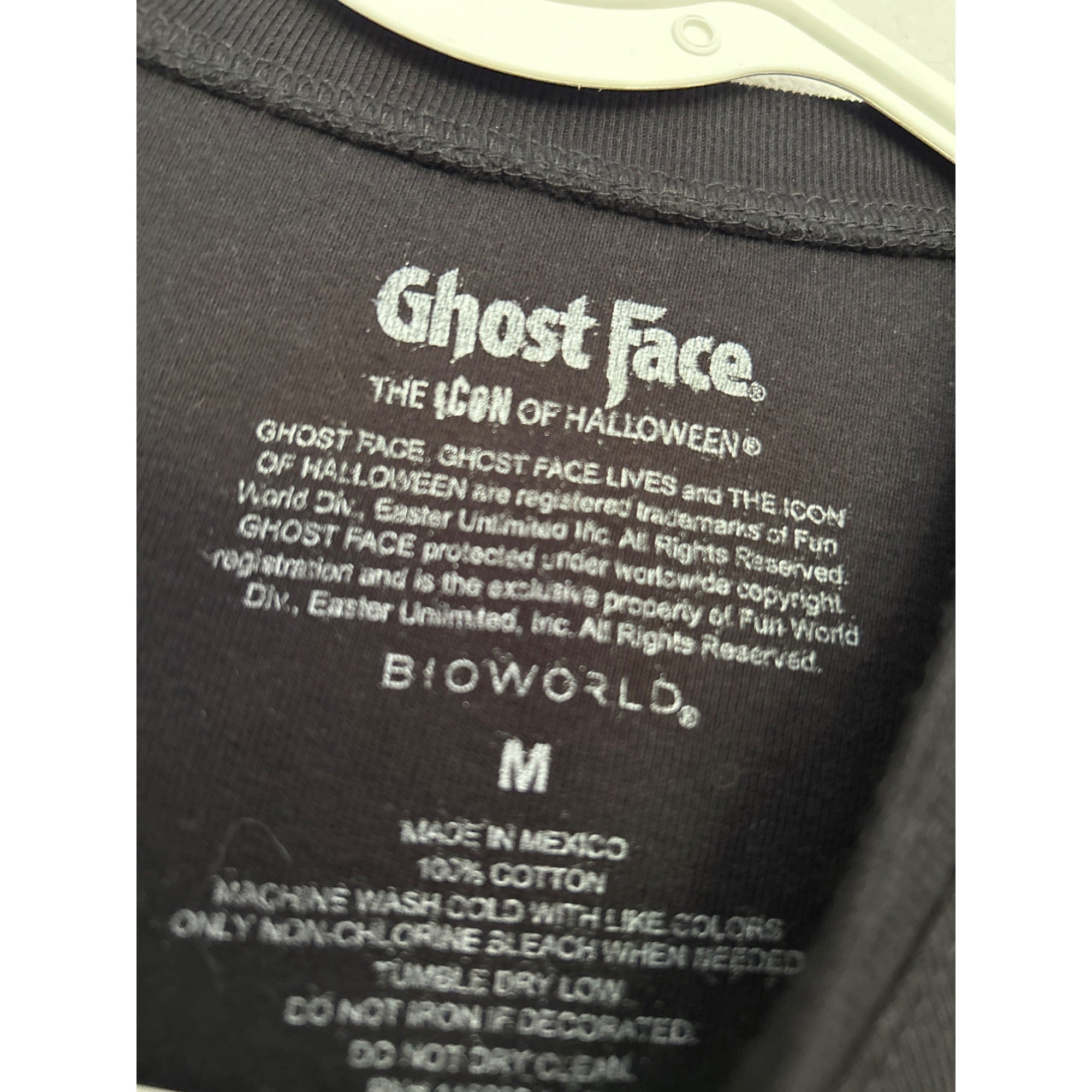 Authentic Scream Ghost Face T-Shirt Movies Womens MEDIUM Babydoll