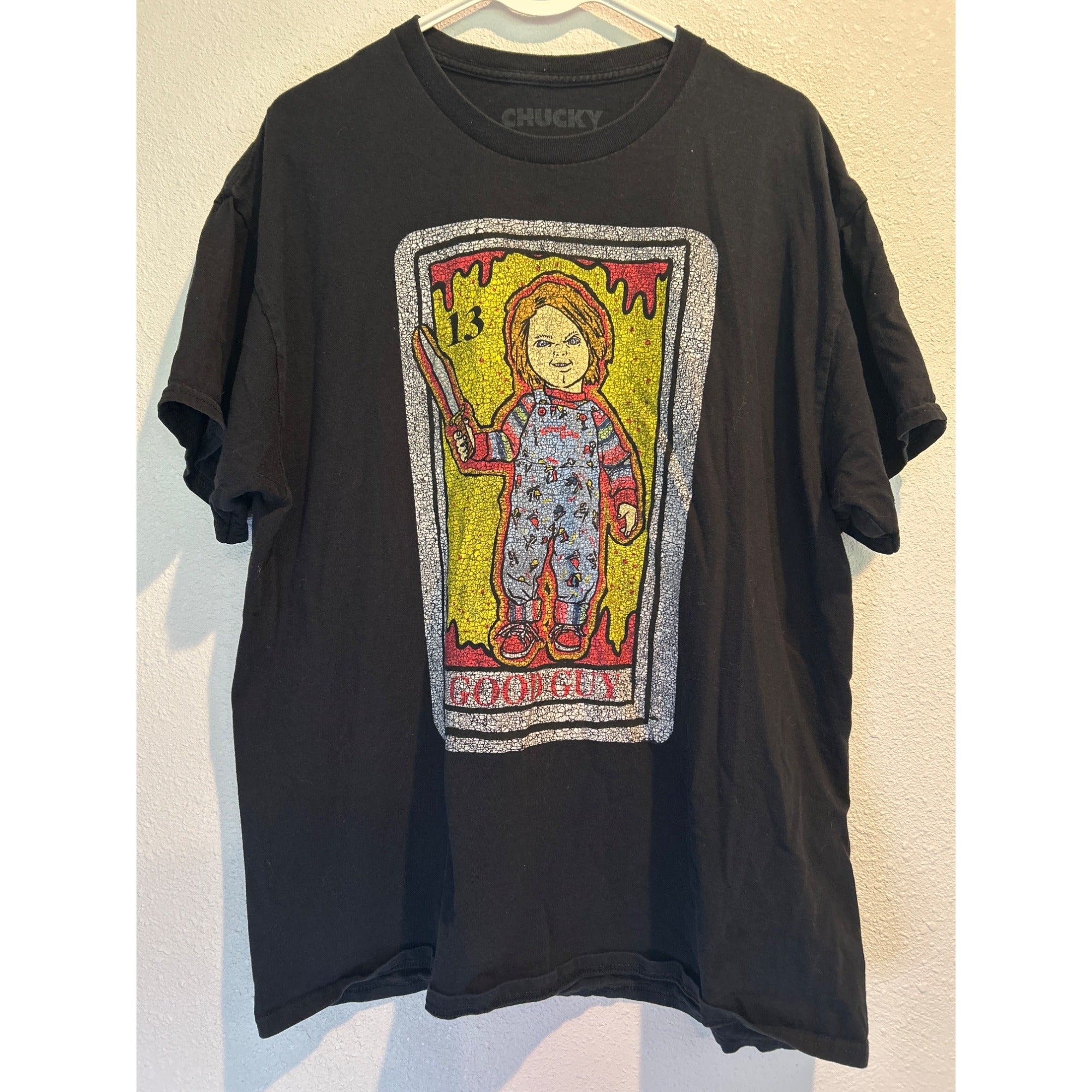 CHUCKY "Good Guy Tarot" Shirt Horror XL Tee Graphic Print Goth