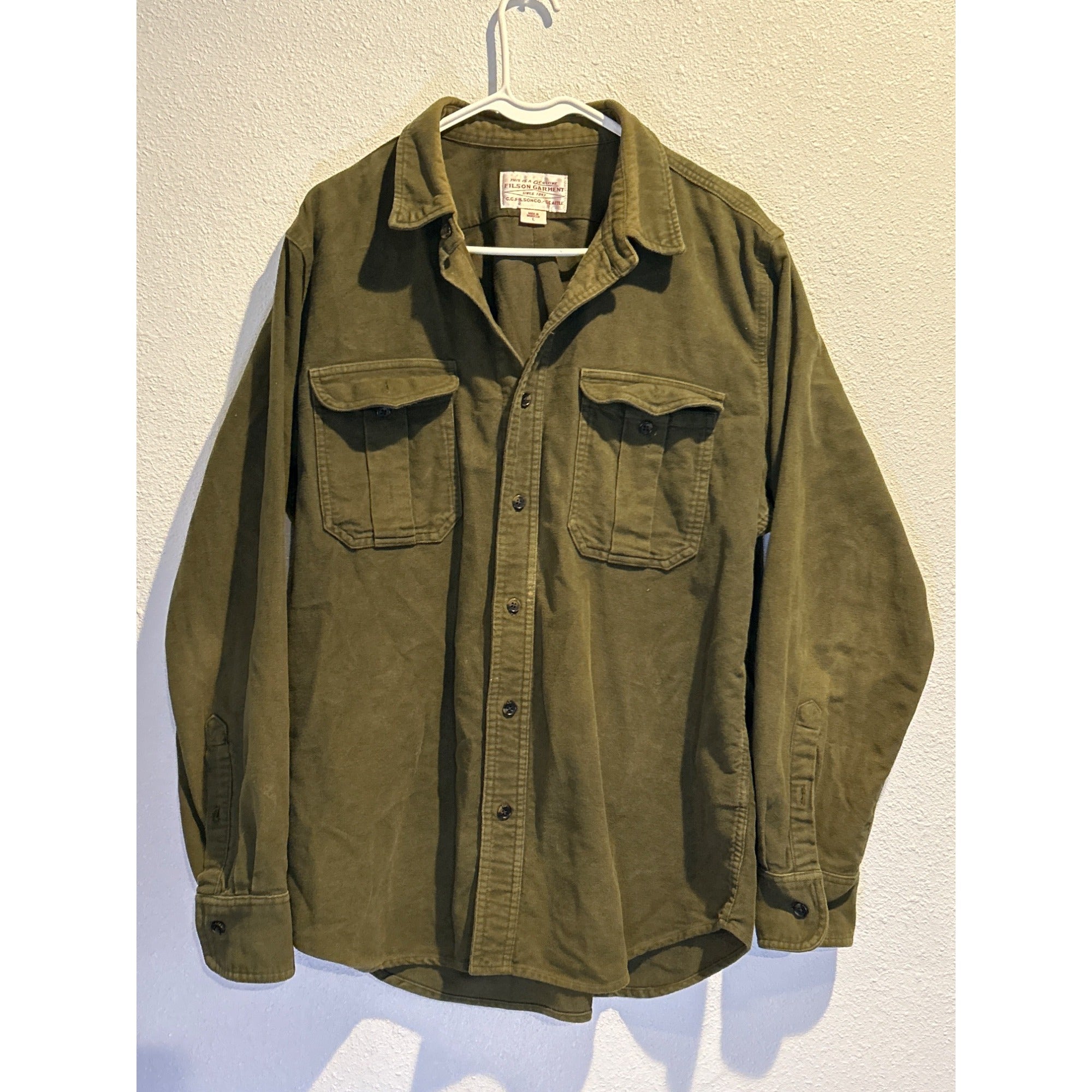 FILSON Moleskin Seattle Shirt - Mens’s Large