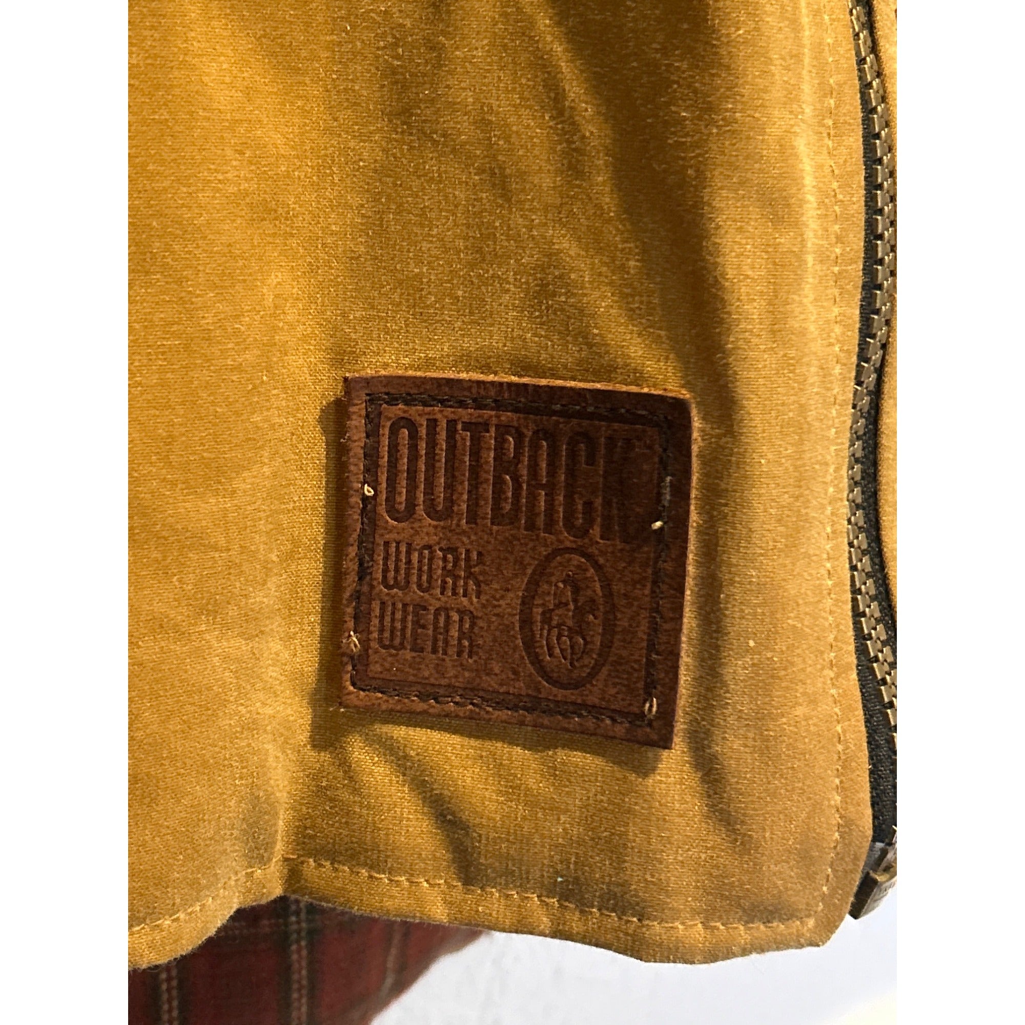 Outback Trading Company Vest (Mens 2XL) Brown Oilskin Workwear Western Cowboy