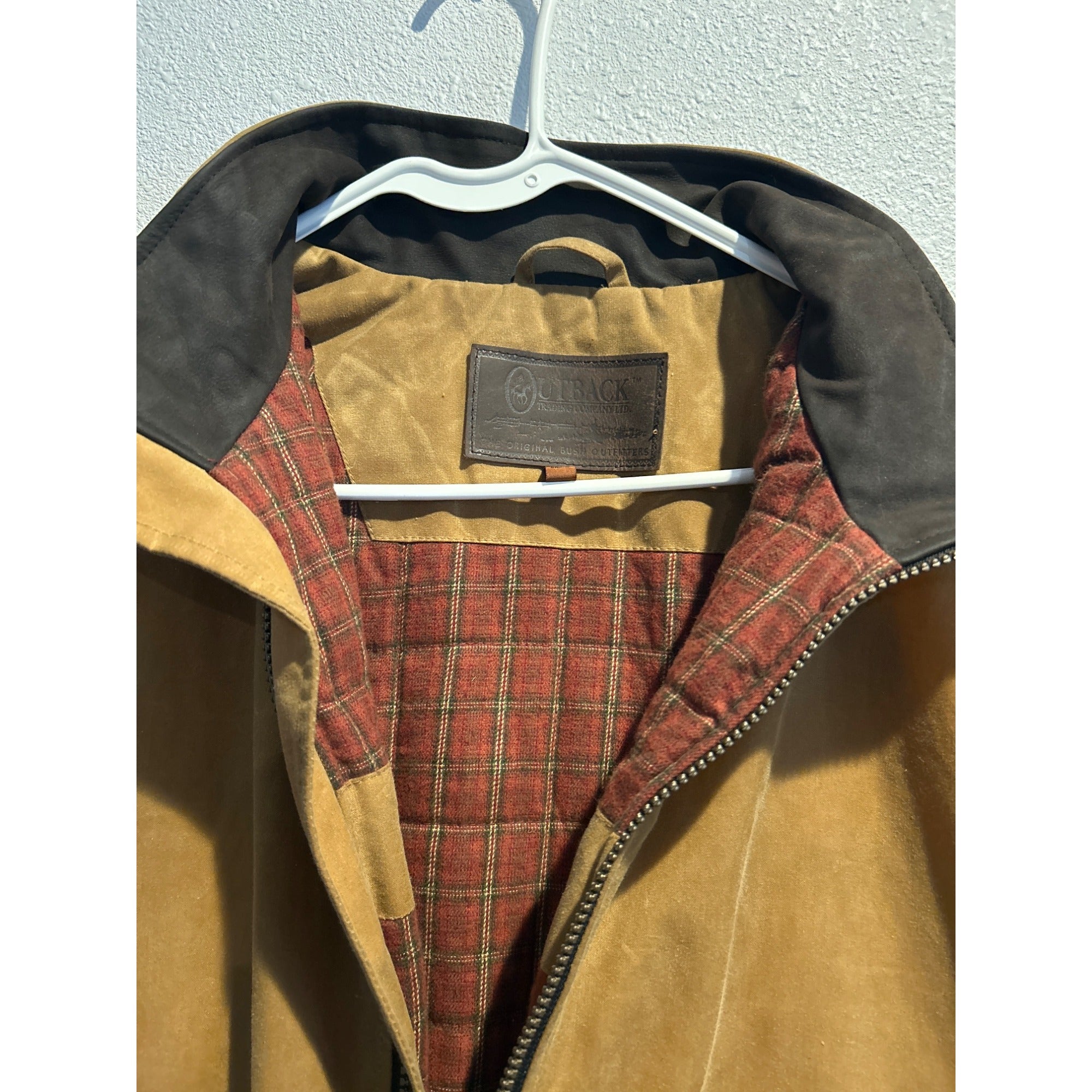 Outback Trading Company Vest (Mens 2XL) Brown Oilskin Workwear Western Cowboy