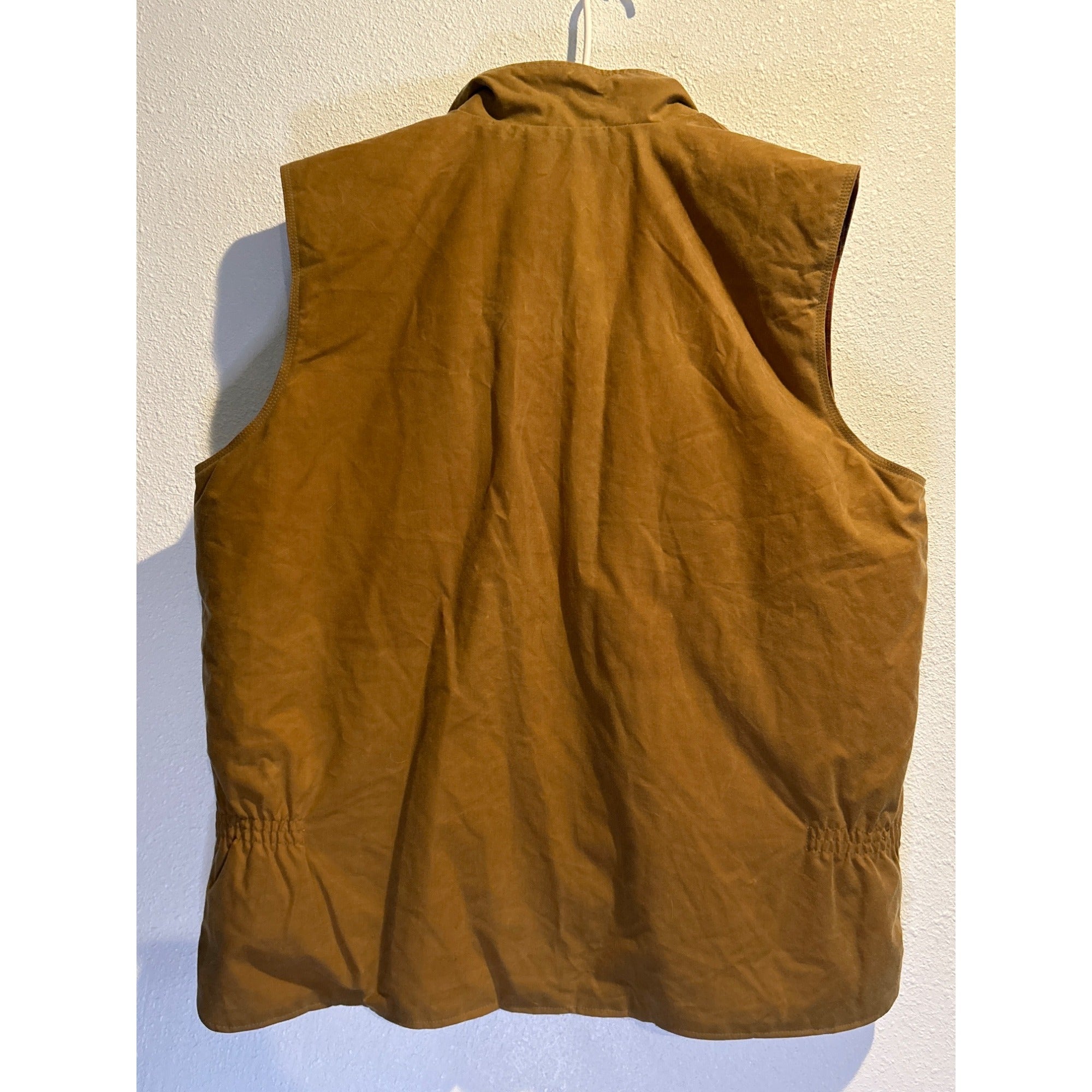 Outback Trading Company Vest (Mens 2XL) Brown Oilskin Workwear Western Cowboy
