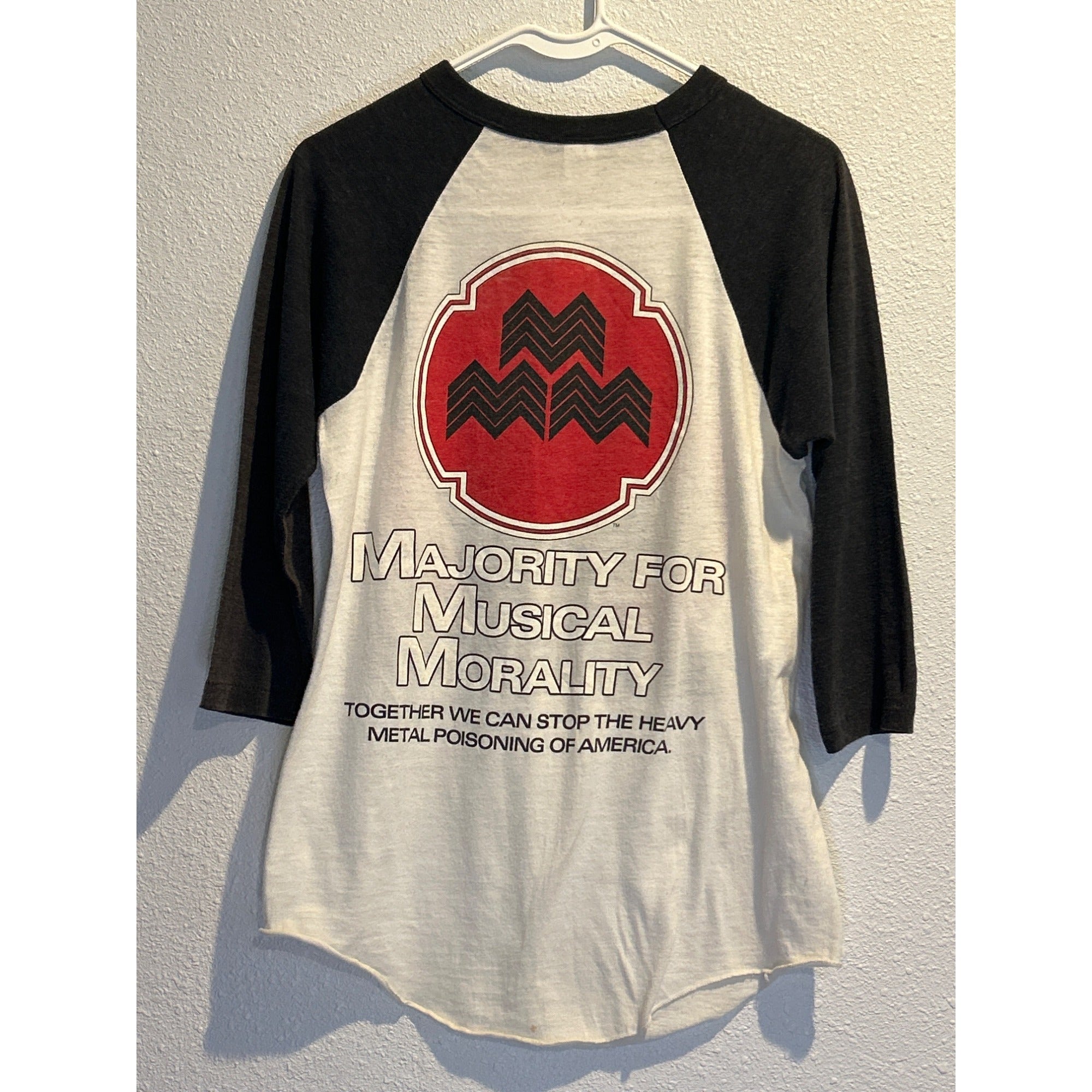 Vtg 1983 Styx Dr Righteous T Shirt Raglan Double Sided Band Tour Rock Tee