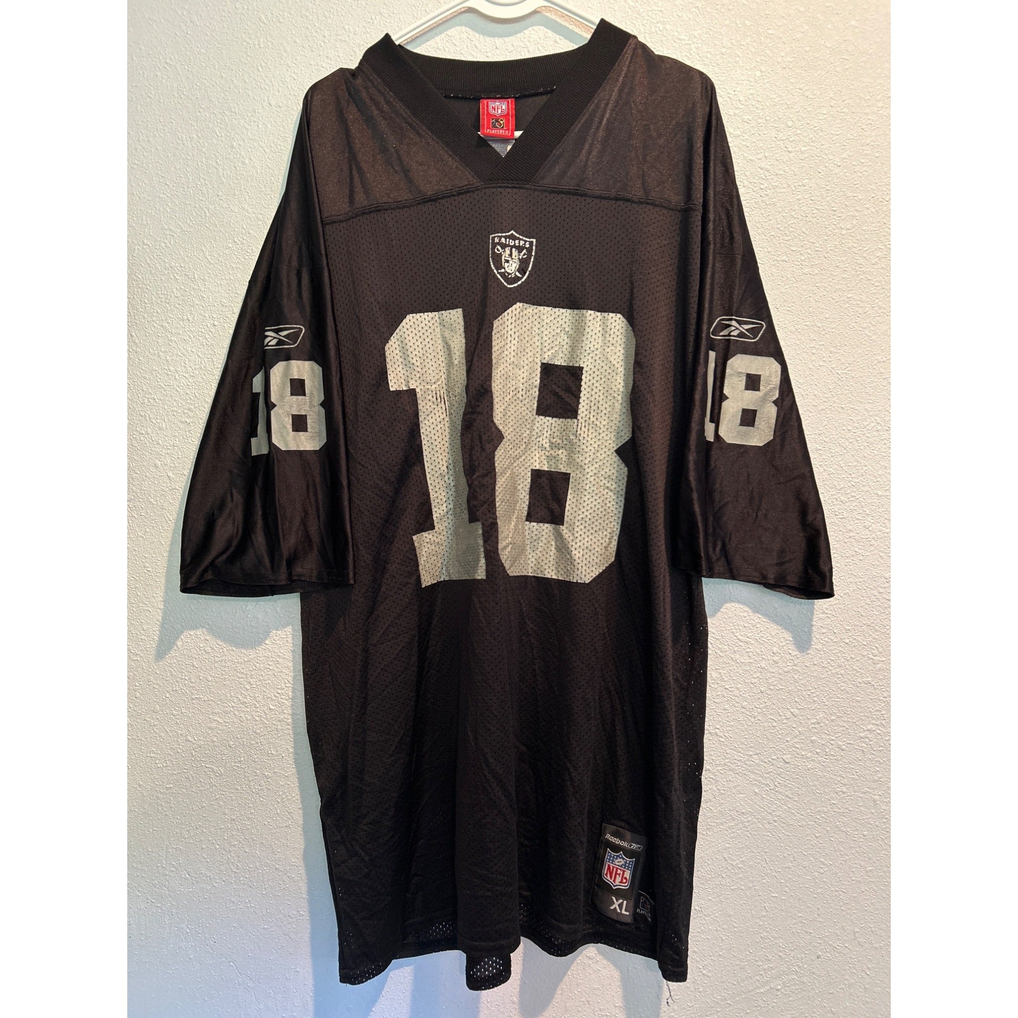 Vintage Reebok Randy Moss Oakland Raiders #18  Jersey Men XL