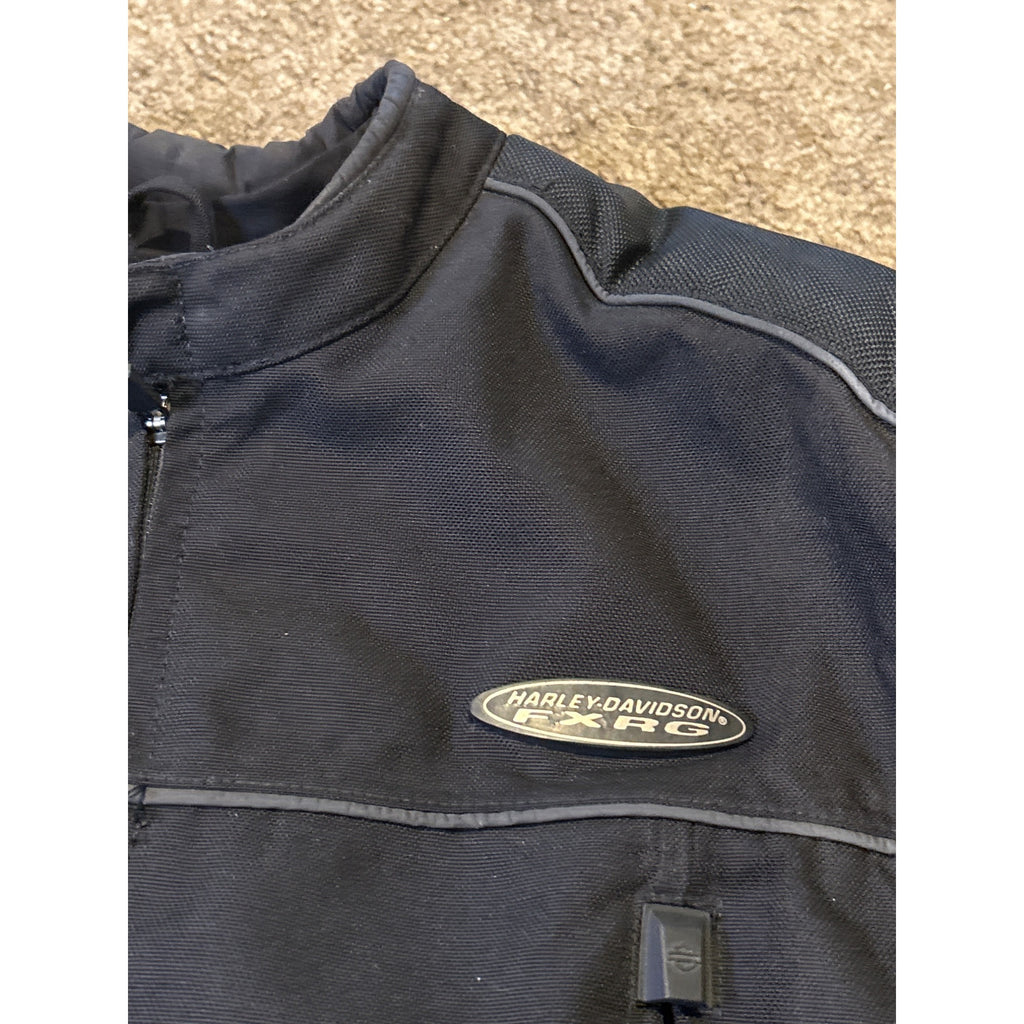 HARLEY DAVIDSON FXRG (Large) Nylon Riding Jacket Padded Spine Protector