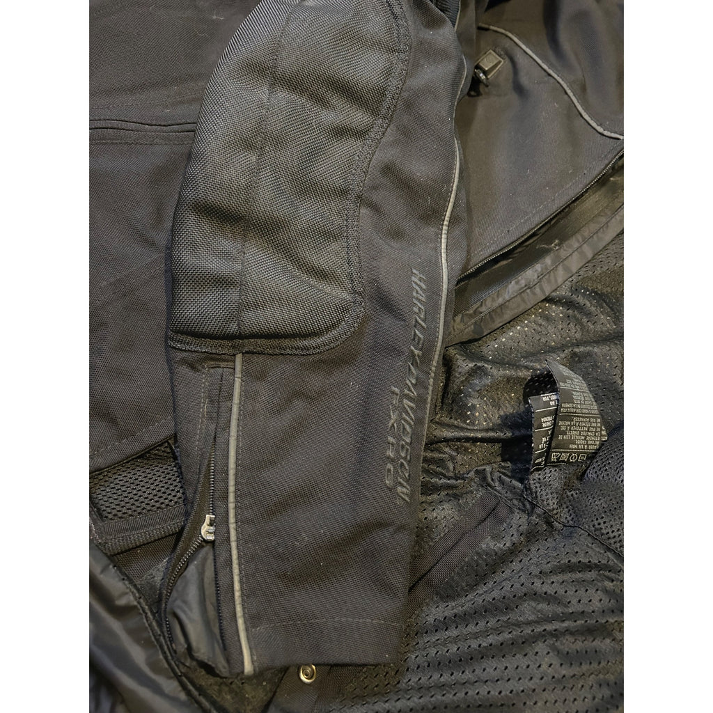 HARLEY DAVIDSON FXRG (Large) Nylon Riding Jacket Padded Spine Protector