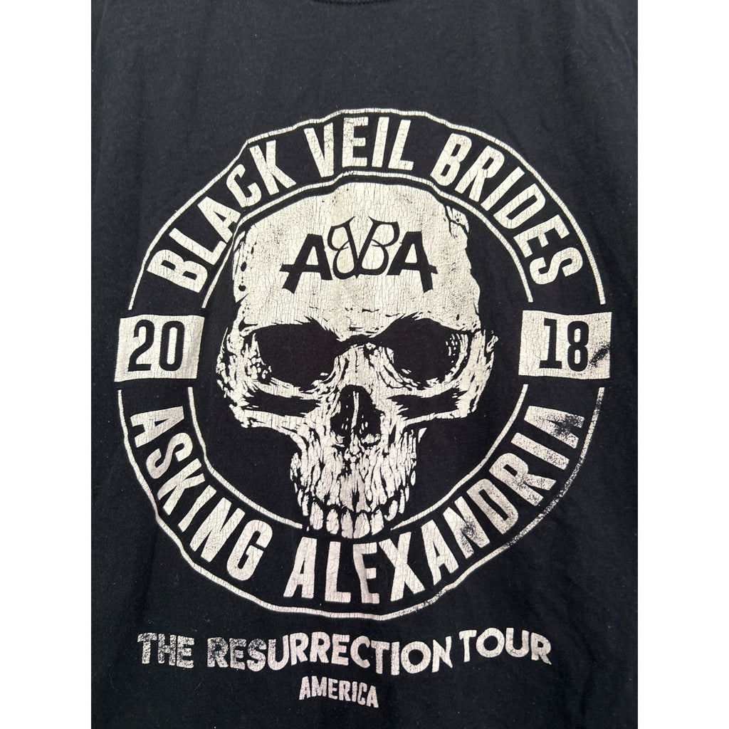 2018 Black Veil Brides Asking Alexandria Tour Shirt  SMALL