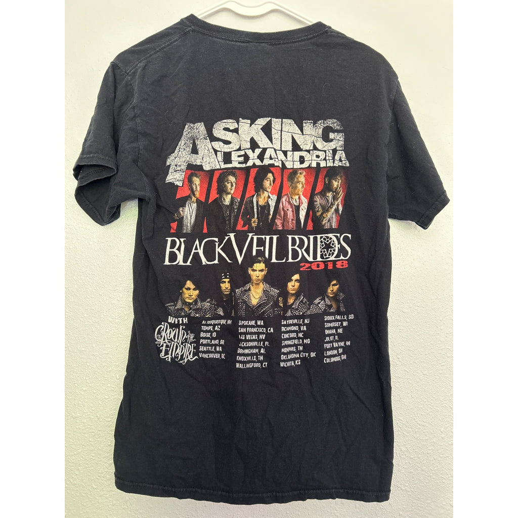 2018 Black Veil Brides Asking Alexandria Tour Shirt  SMALL