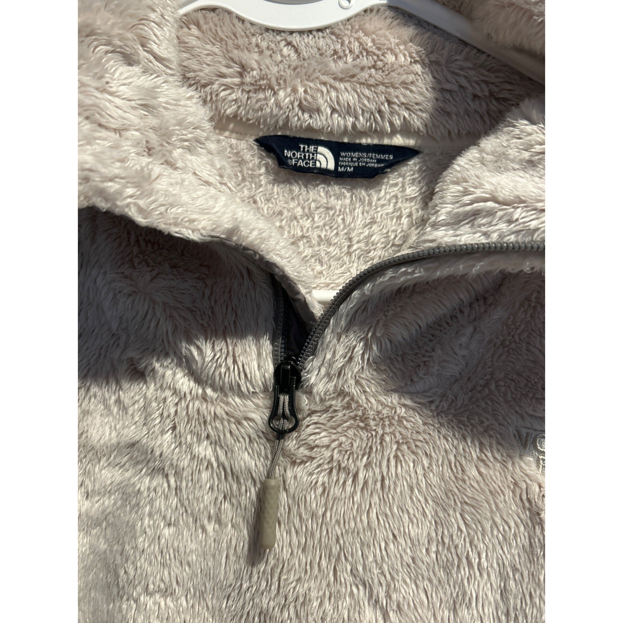 The North Face Osito (Women's MEDIUM) Pullover 1/4 Zip Soft Jacket Ivory