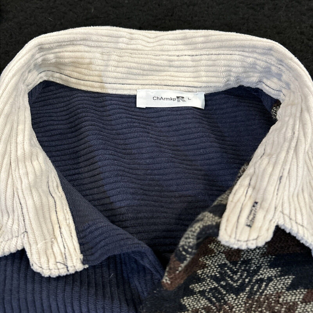 ChArmkp Long Sleeve Button Down Shirt Mens LARGE Native Blanket