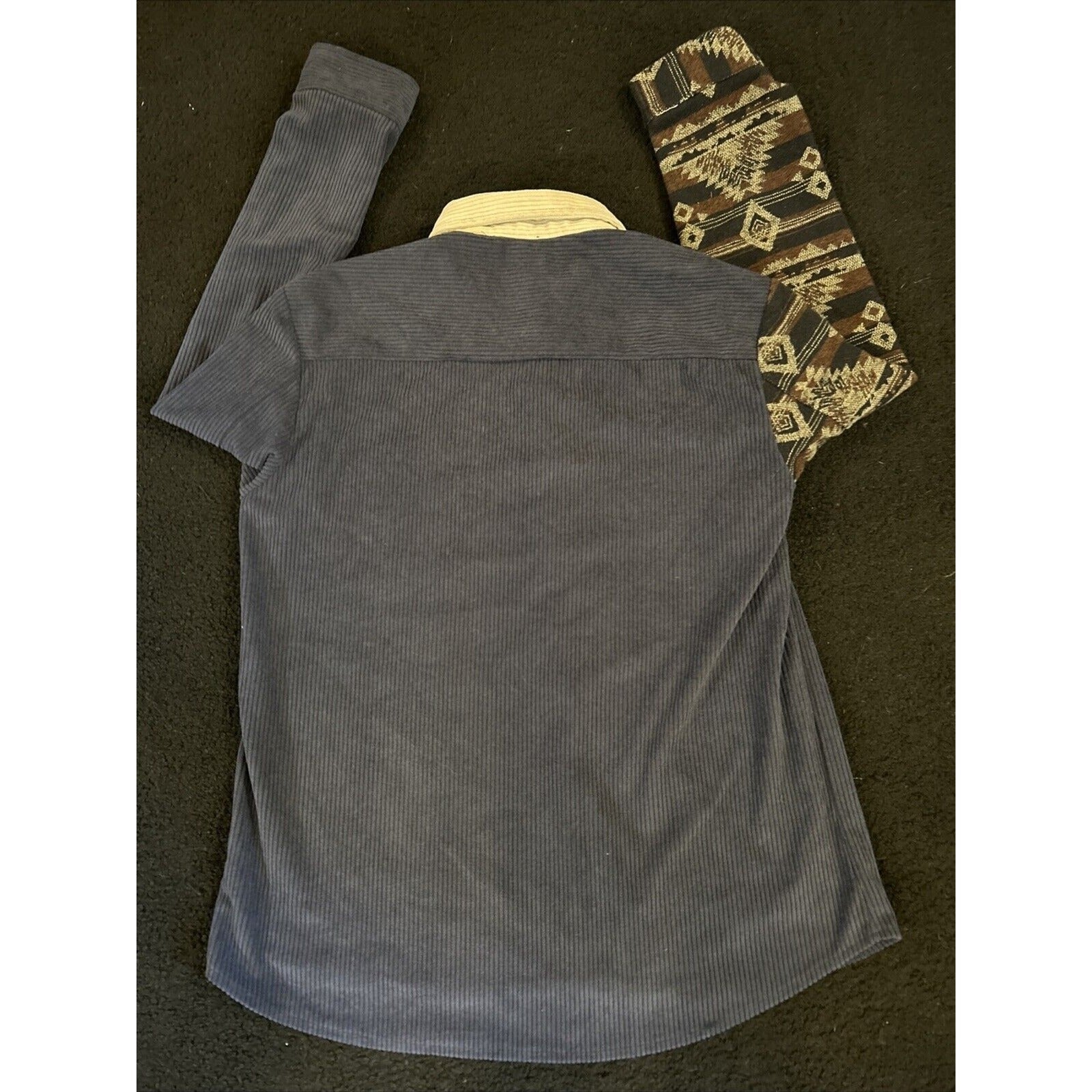 ChArmkp Long Sleeve Button Down Shirt Mens LARGE Native Blanket