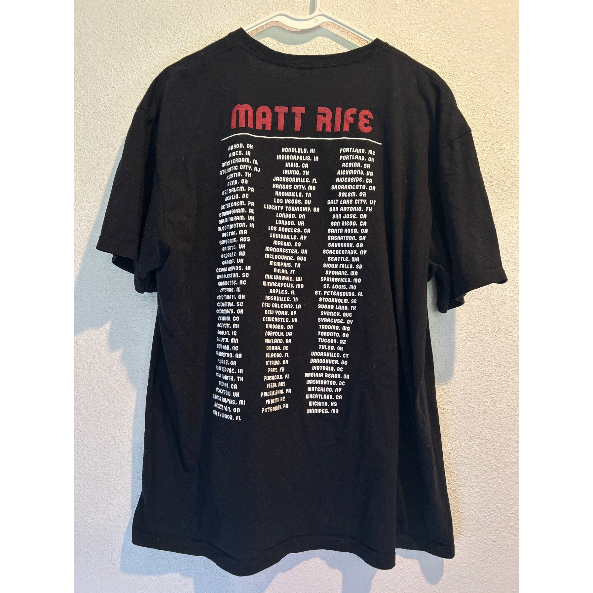 Matt Rife Problemattic Tour T- Shirt Size XL 2 sided