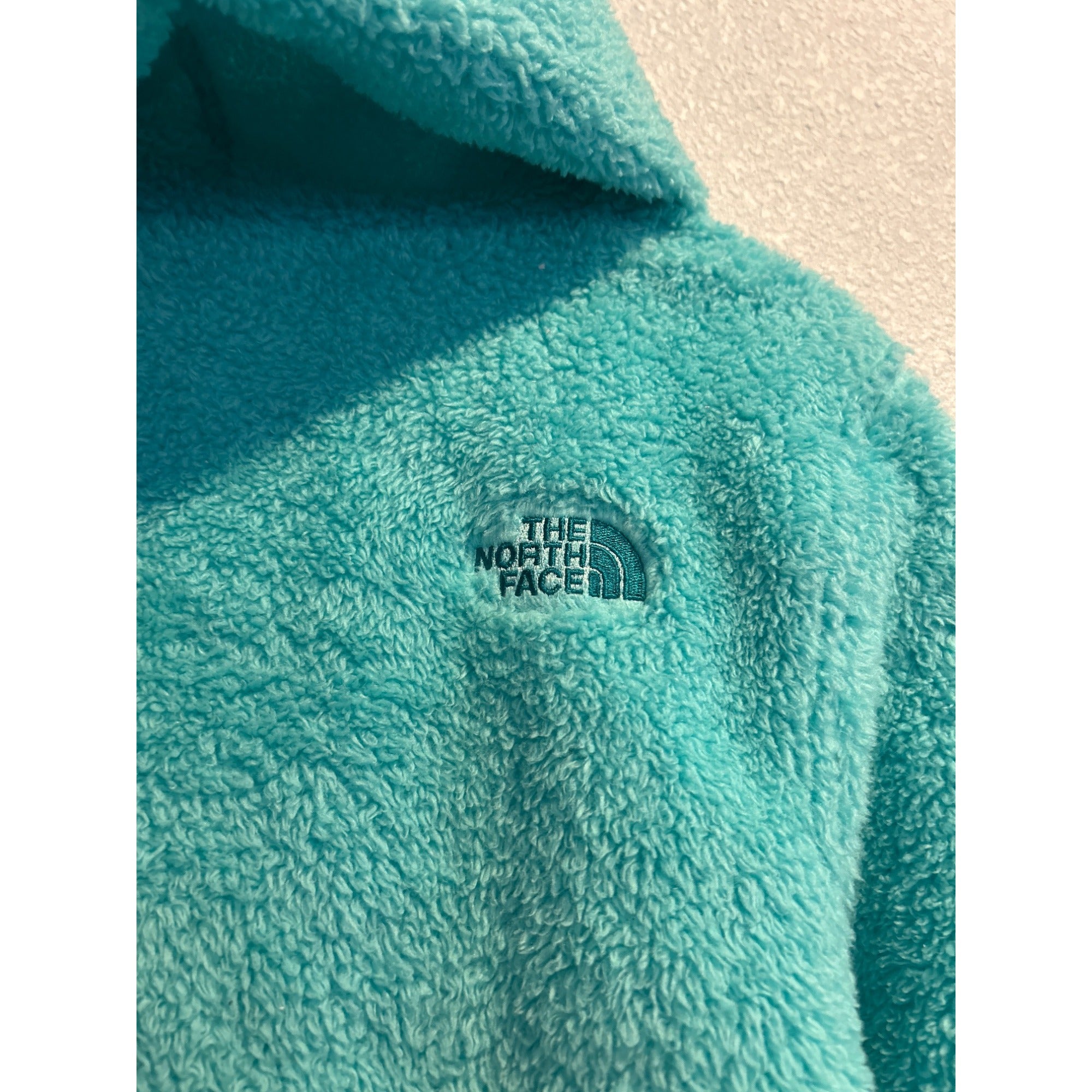 The North Face Osito Hoodie (Women's SMALL) Full Zip Soft Jacket BLUE