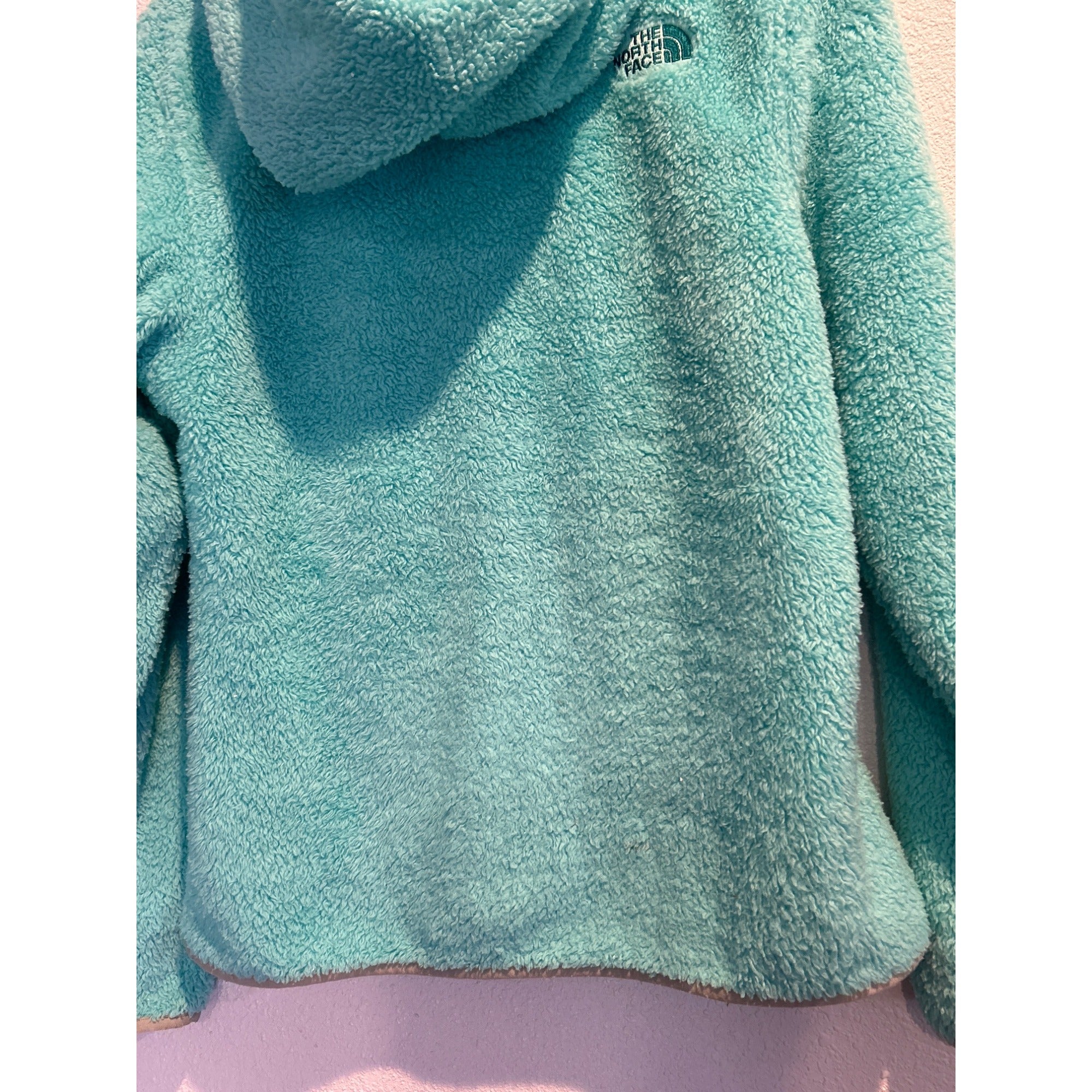 The North Face Osito Hoodie (Women's SMALL) Full Zip Soft Jacket BLUE