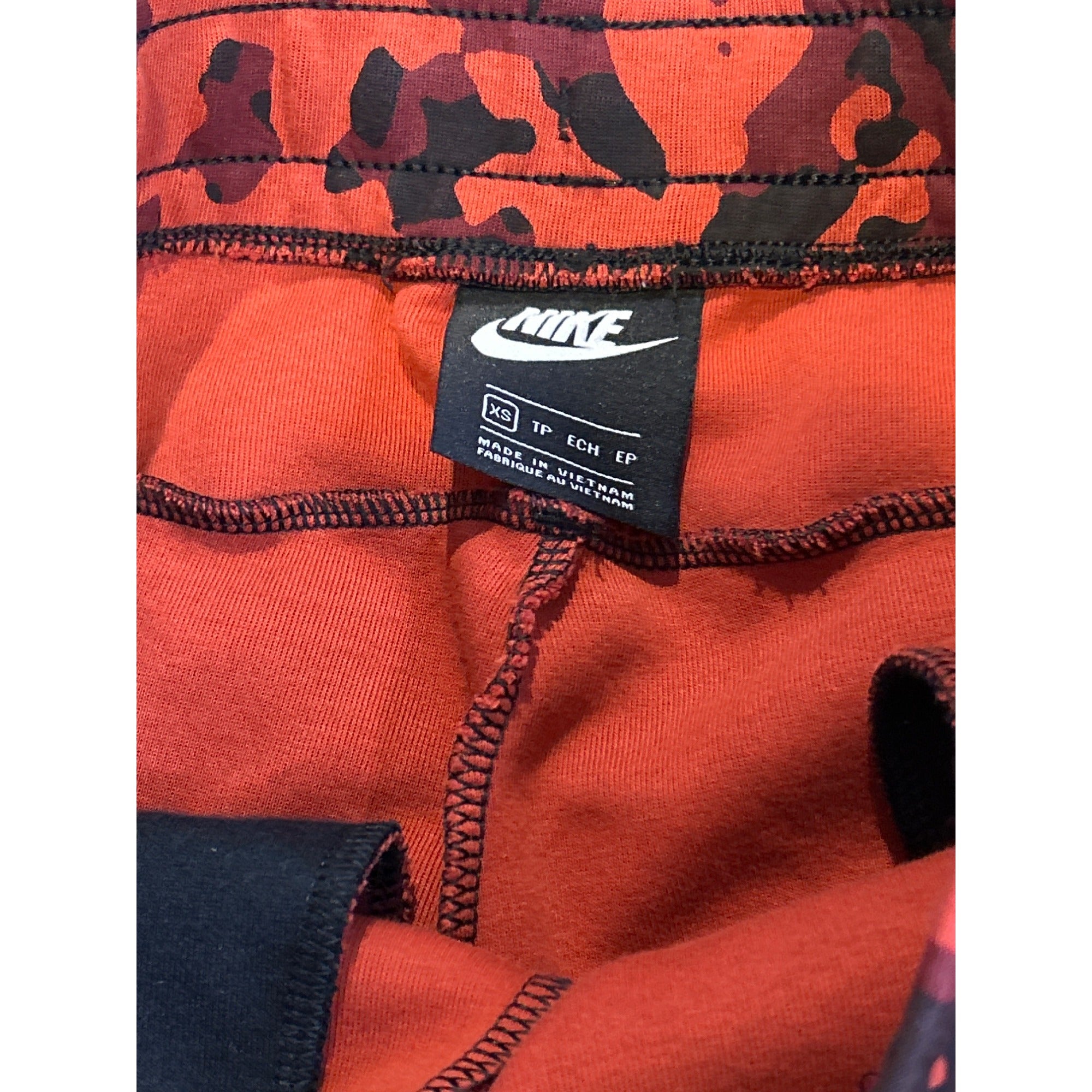 Nike Sportswear Tech Fleece Camo Jogger Pants (Mens XS) Cuffed Red CJ5981