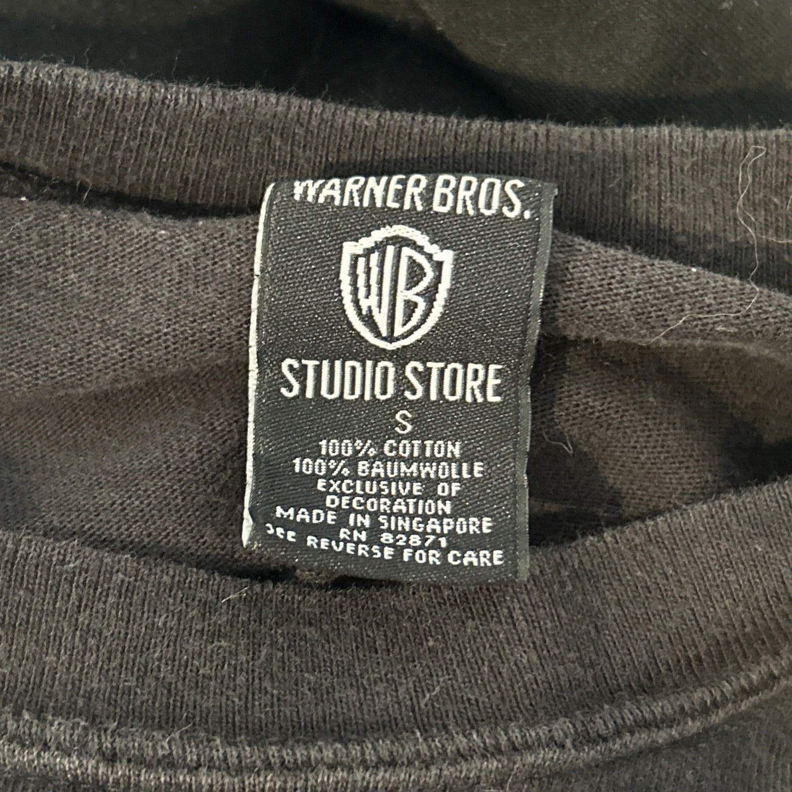 Marvin the Martian T-Shirt Men’s Small Black Embroidered Warner Bros Vintage