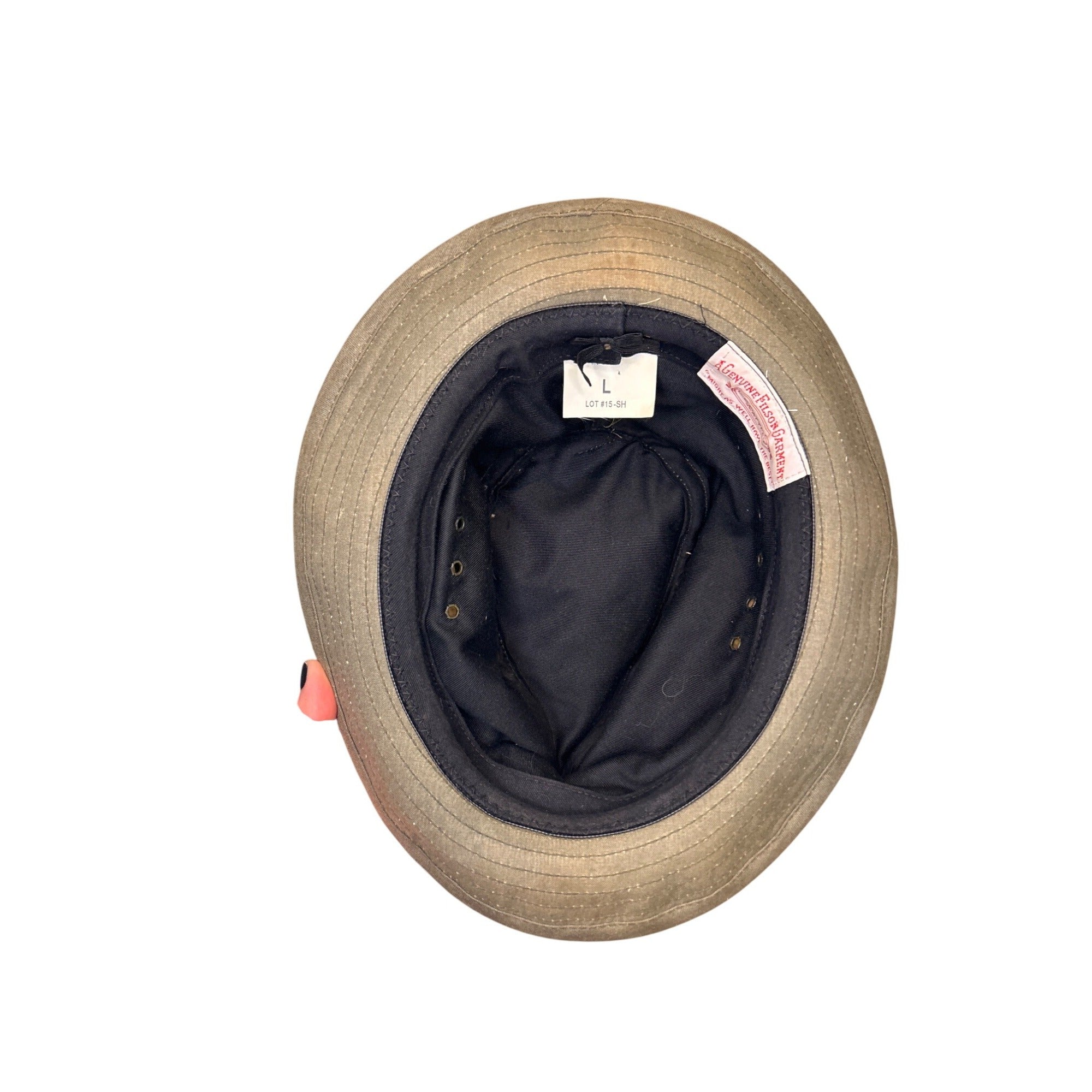 Filson Tin Cloth Green Packer Hat (Size Large) Made In USA Fedora