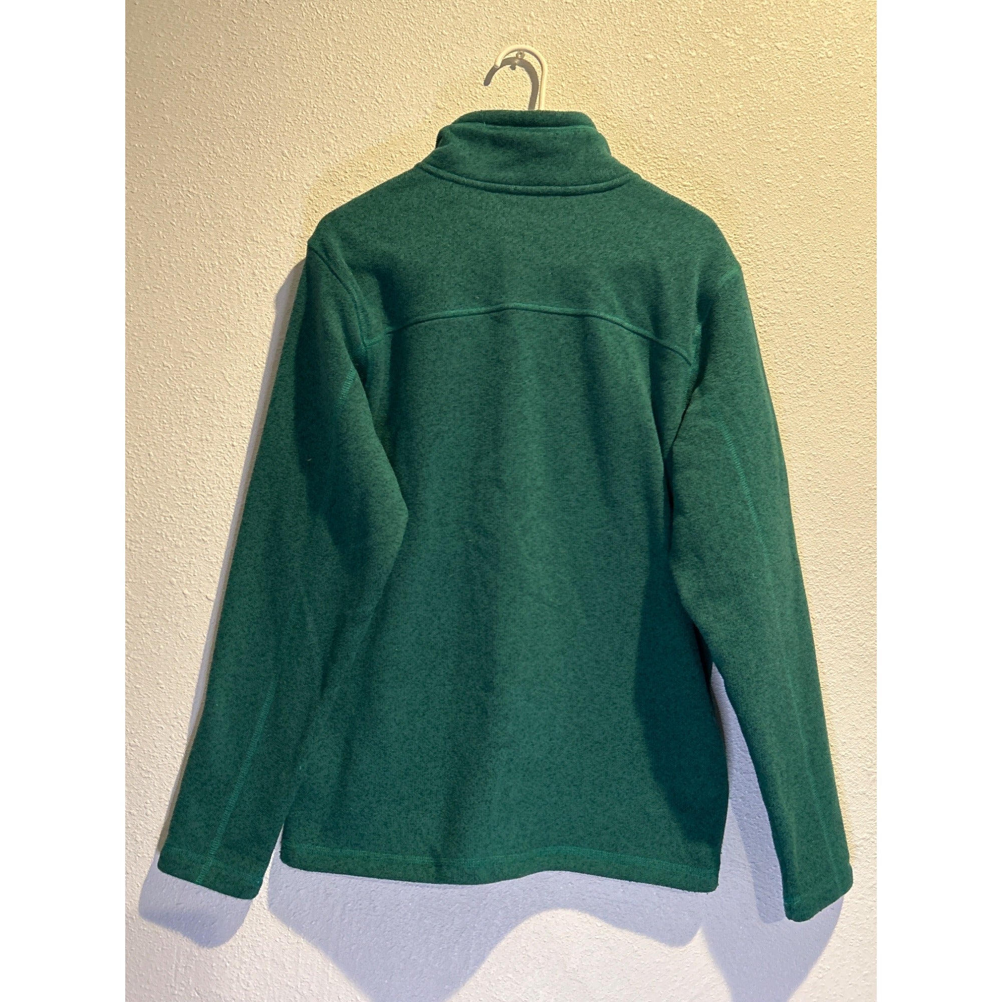The North Face (Men's MEDIUM) Green 1/4 Zip Fleece Pullover Jacket