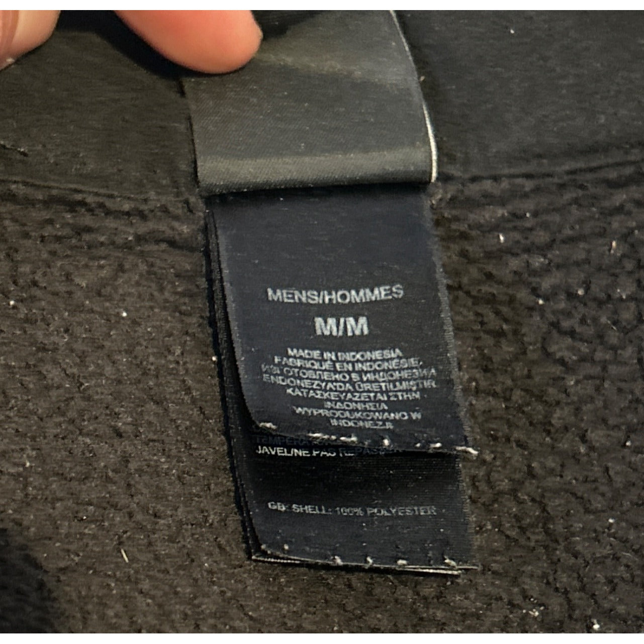 The North Face (Men's MEDIUM)  Black Full Zip Fleece Jacket