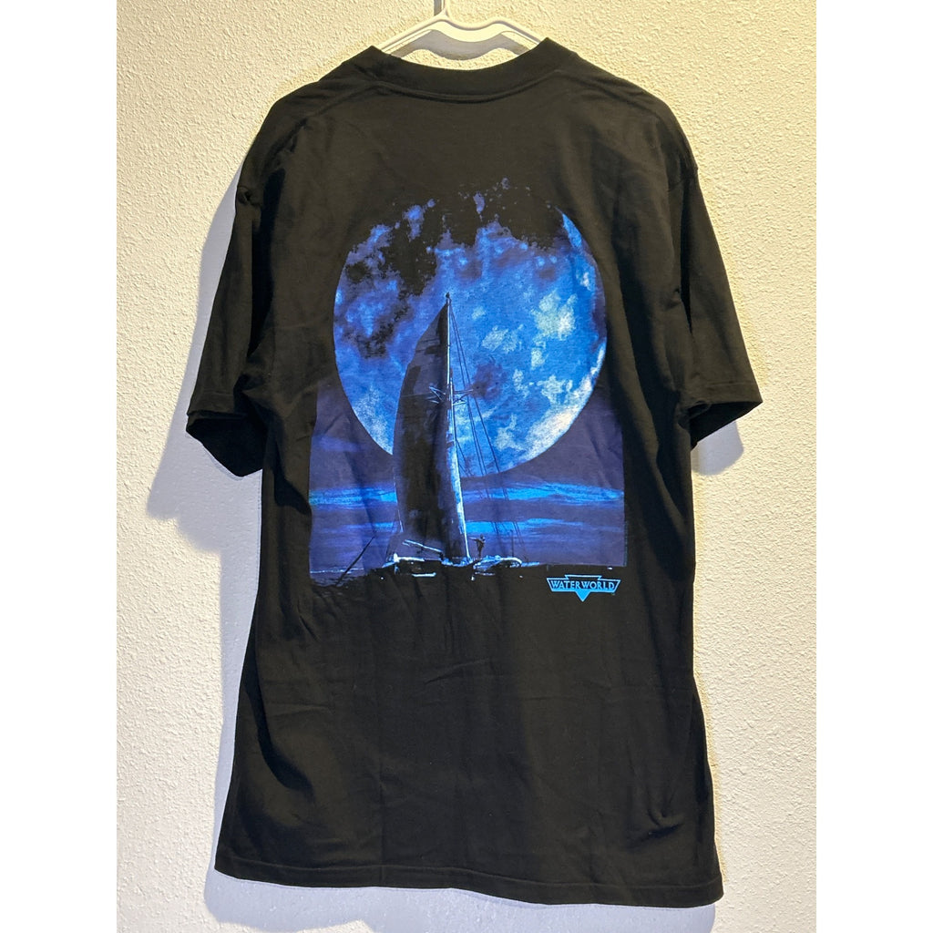 Vintage 90's Water World Movie Promo T-shirt 1995 Kevin Costner Single Stitch