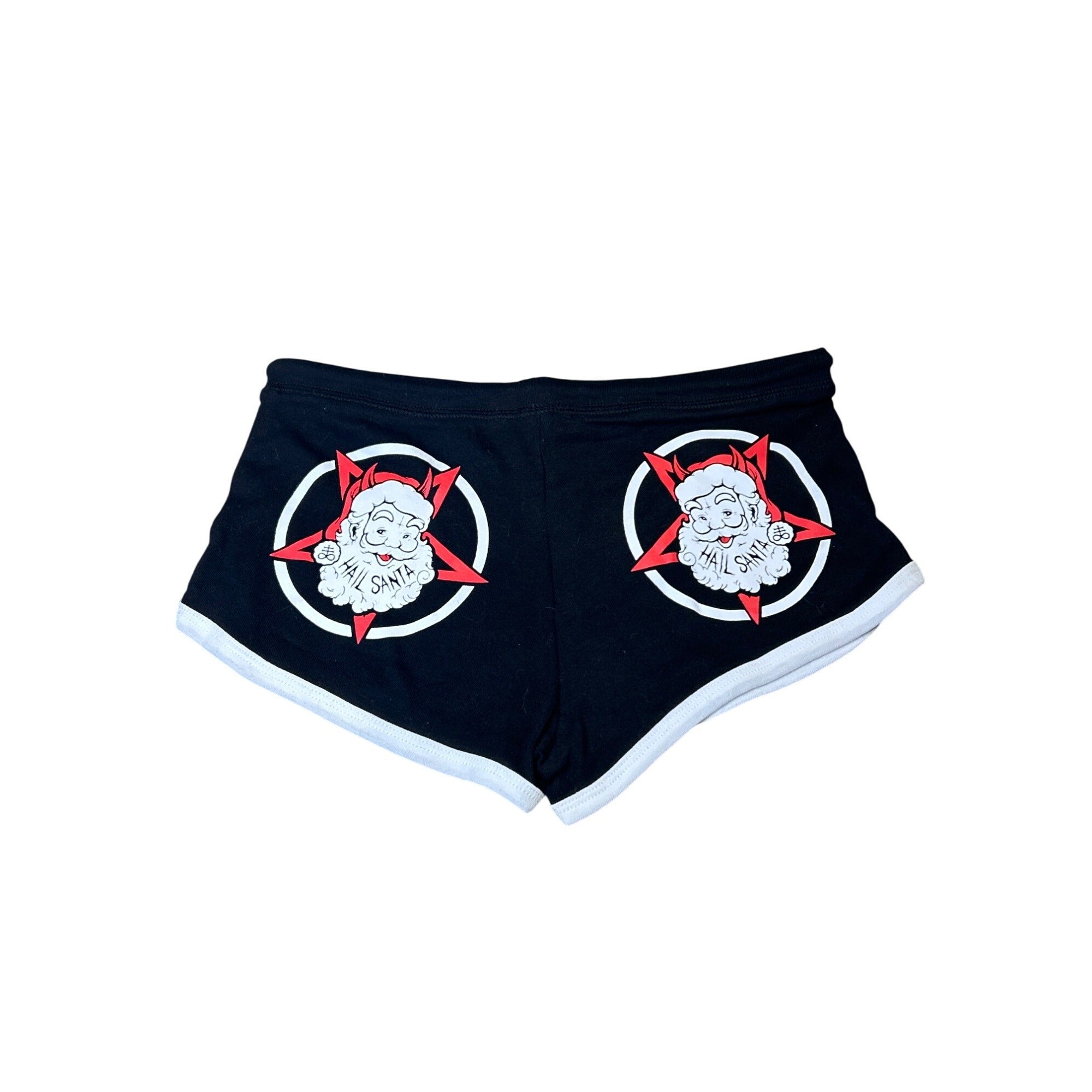 Too Fast (MEDIUM) HAIL SANTA Booty Short Shorts  Goth
