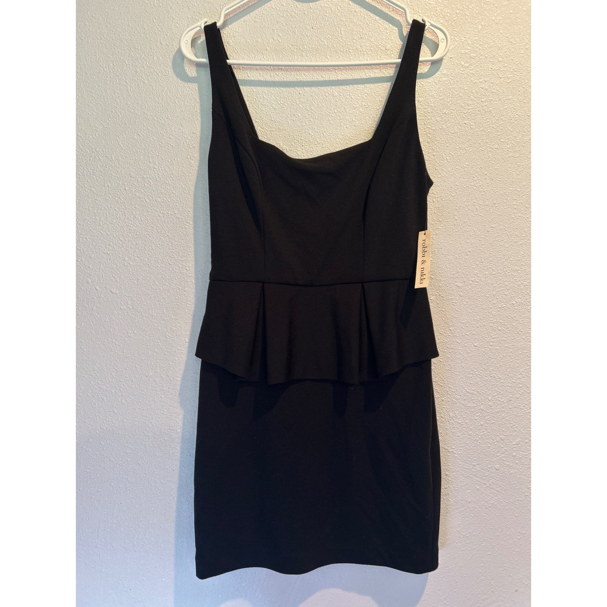Robbi & Nikki Women's SMALL Black Tiered  Mini Dress Boho NEW!
