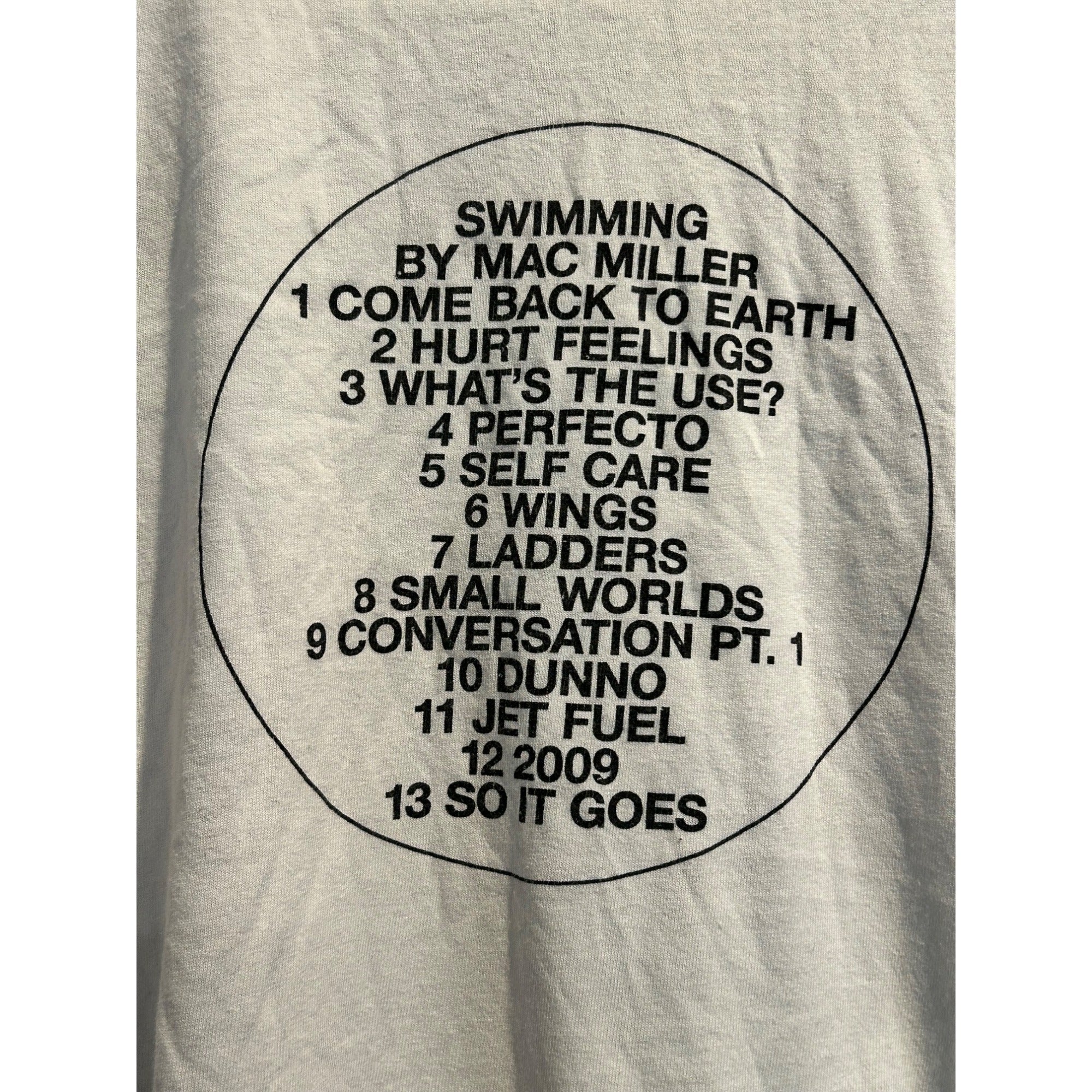 Mac Miller "Swimming"  2018 Tour (XL) Official Merch Rapper Tee T-Shirt