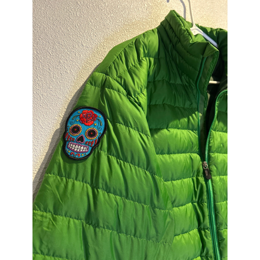 Patagonia (MENS LARGE) Goose Down Sweater Jacket Green Insulated 84673 Zip Puffer Coat