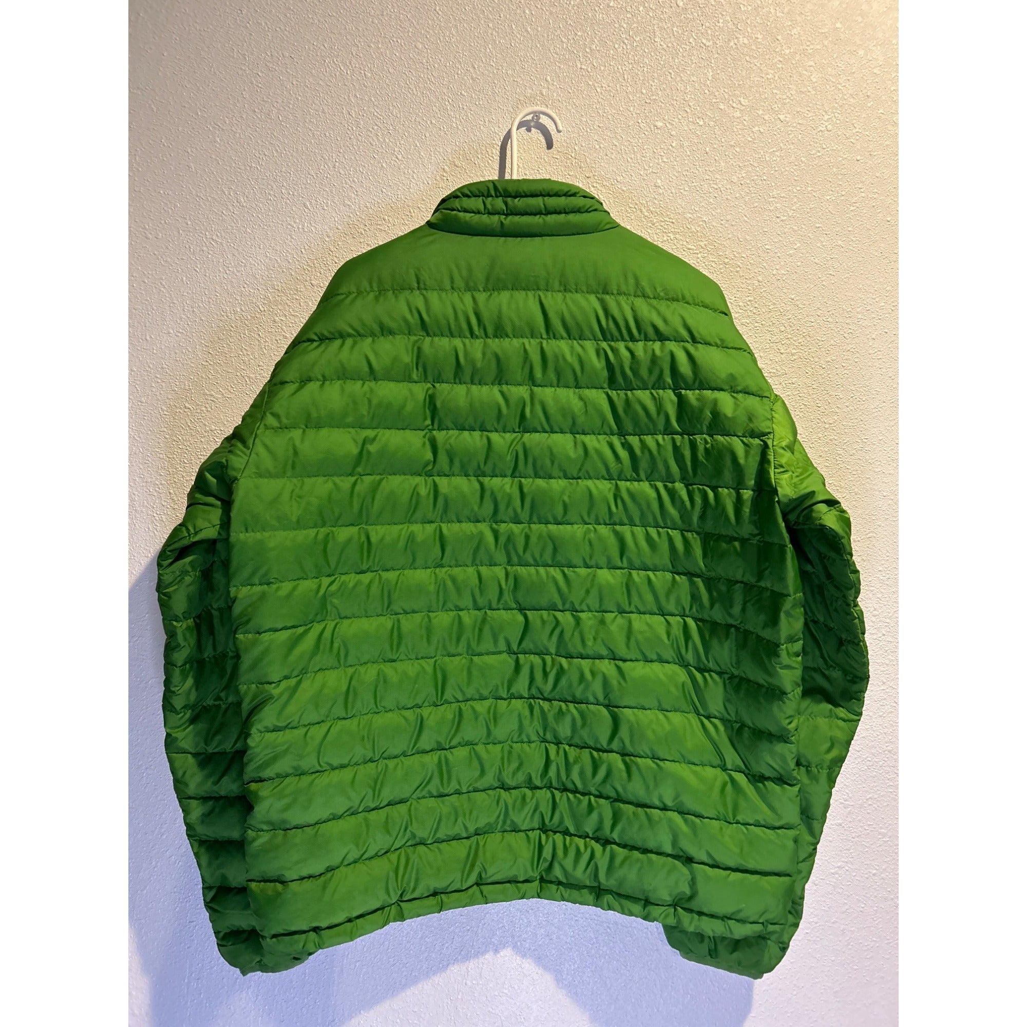 Patagonia (MENS LARGE) Goose Down Sweater Jacket Green Insulated 84673 Zip Puffer Coat
