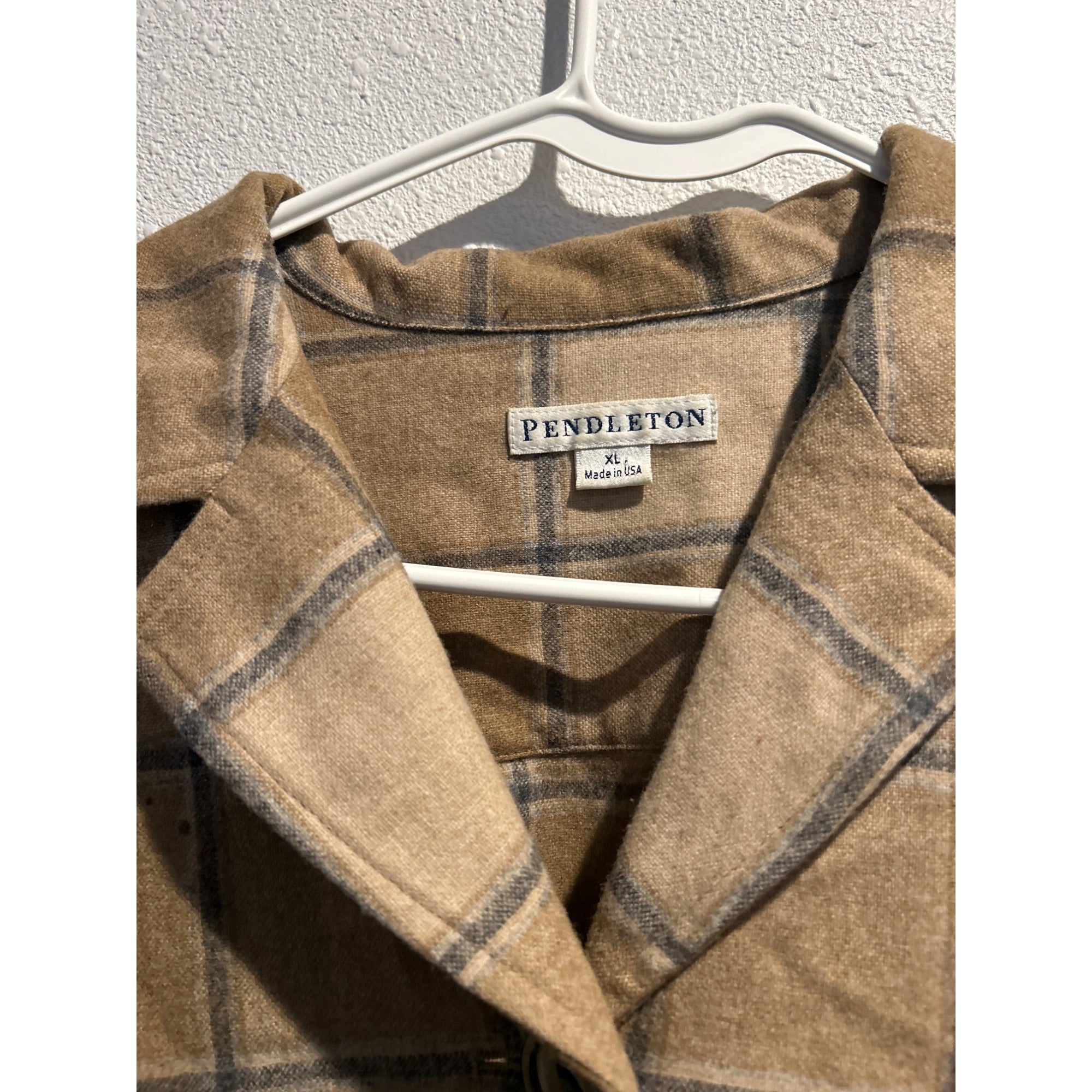 Pendleton Jacket XL Plaid Virgin Wool Heritage 49er Button Up Chore