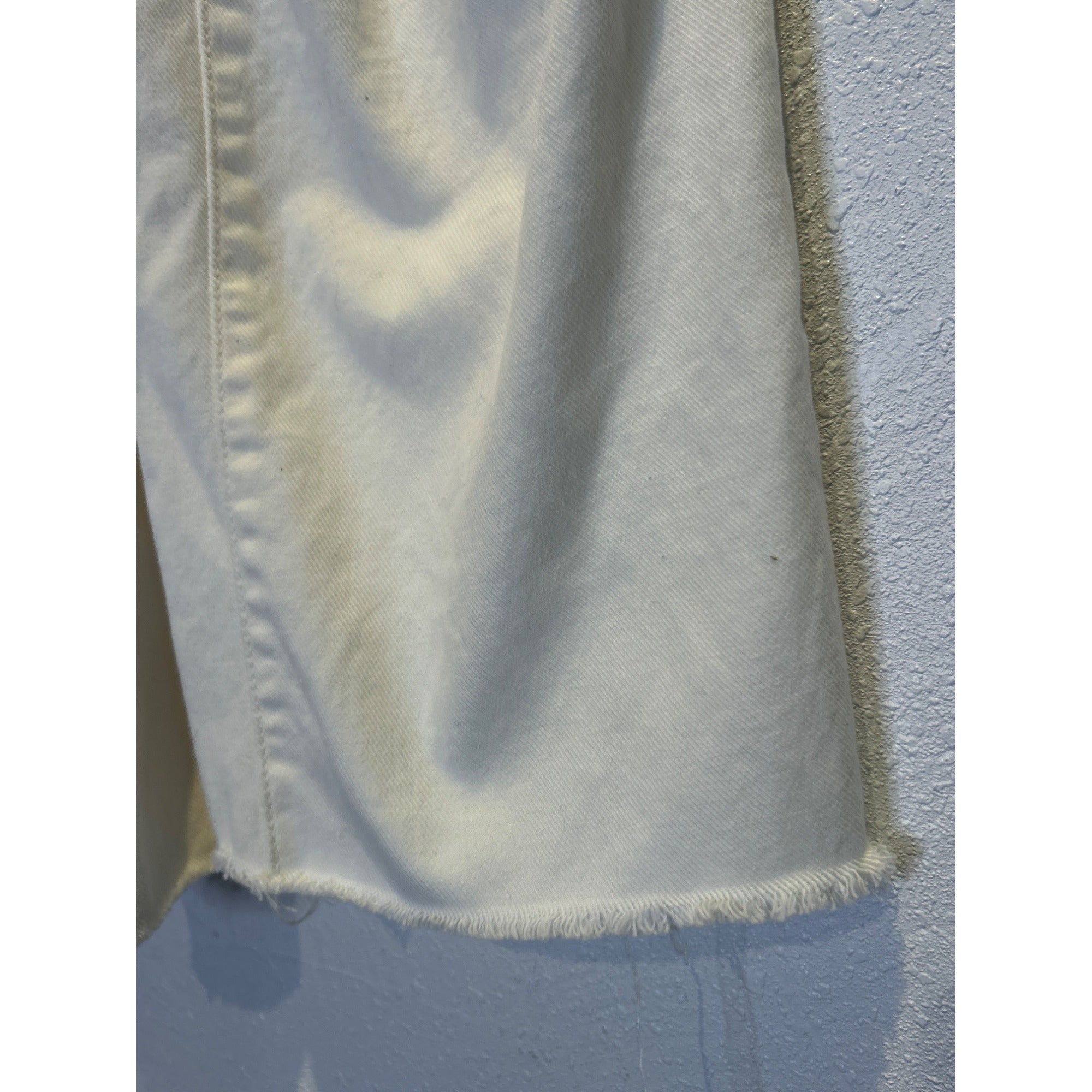 Faherty Painter Overalls (Women’s SMALL) White Carpenter Stretch Denim