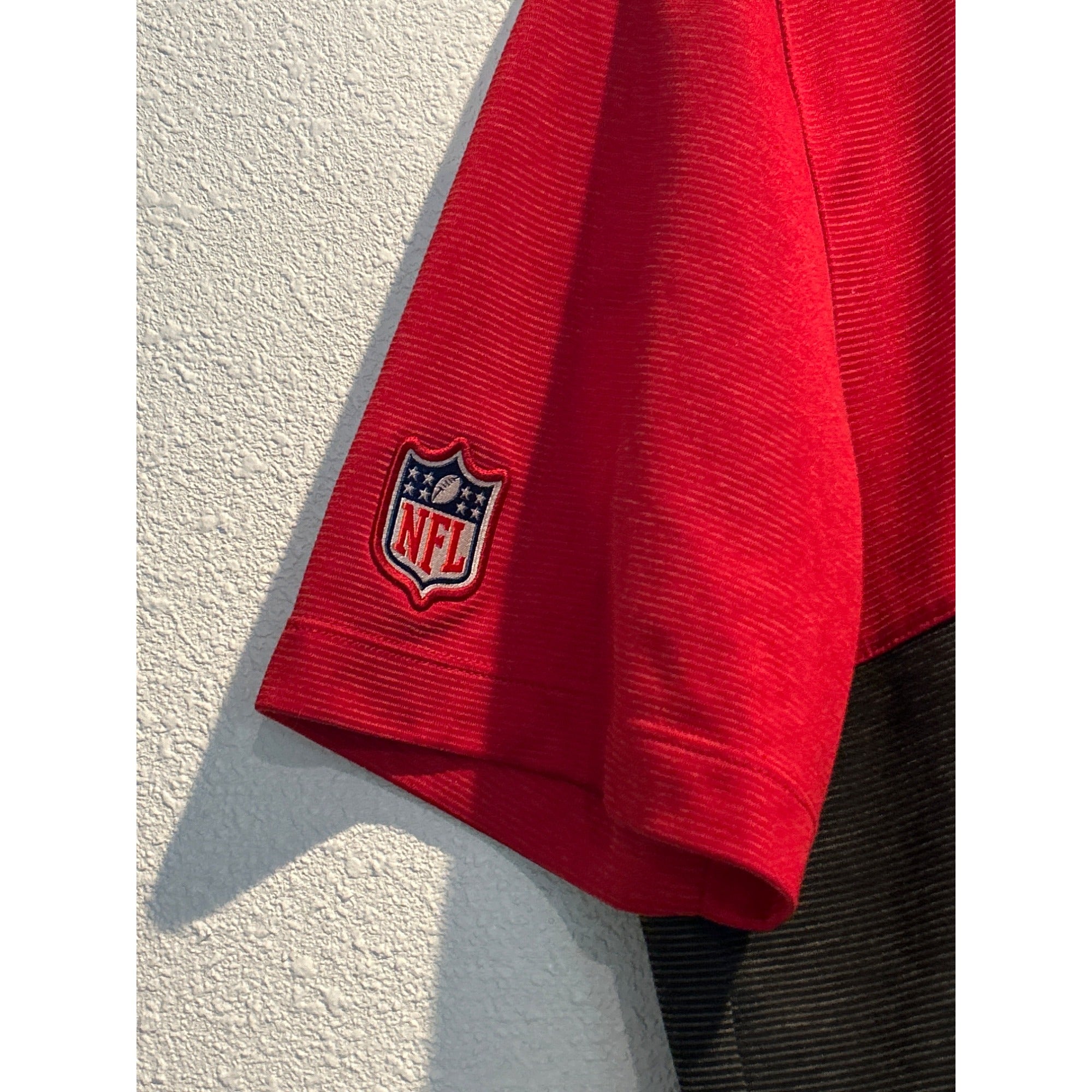 San Francisco 49ers On Field Nike Black/red Short Sleeve Polo Size L