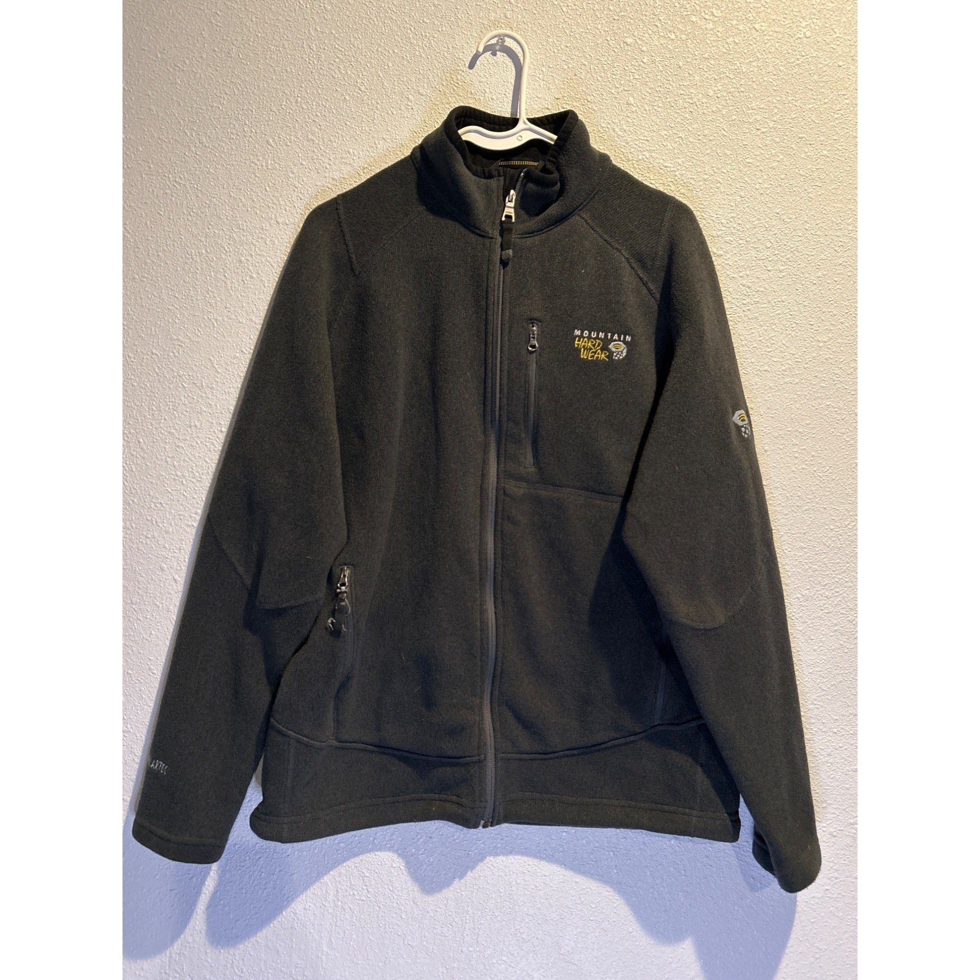Mountain Hardware (Mens MEDIUM) Gray Polartec Fleece Full Zip Jacket