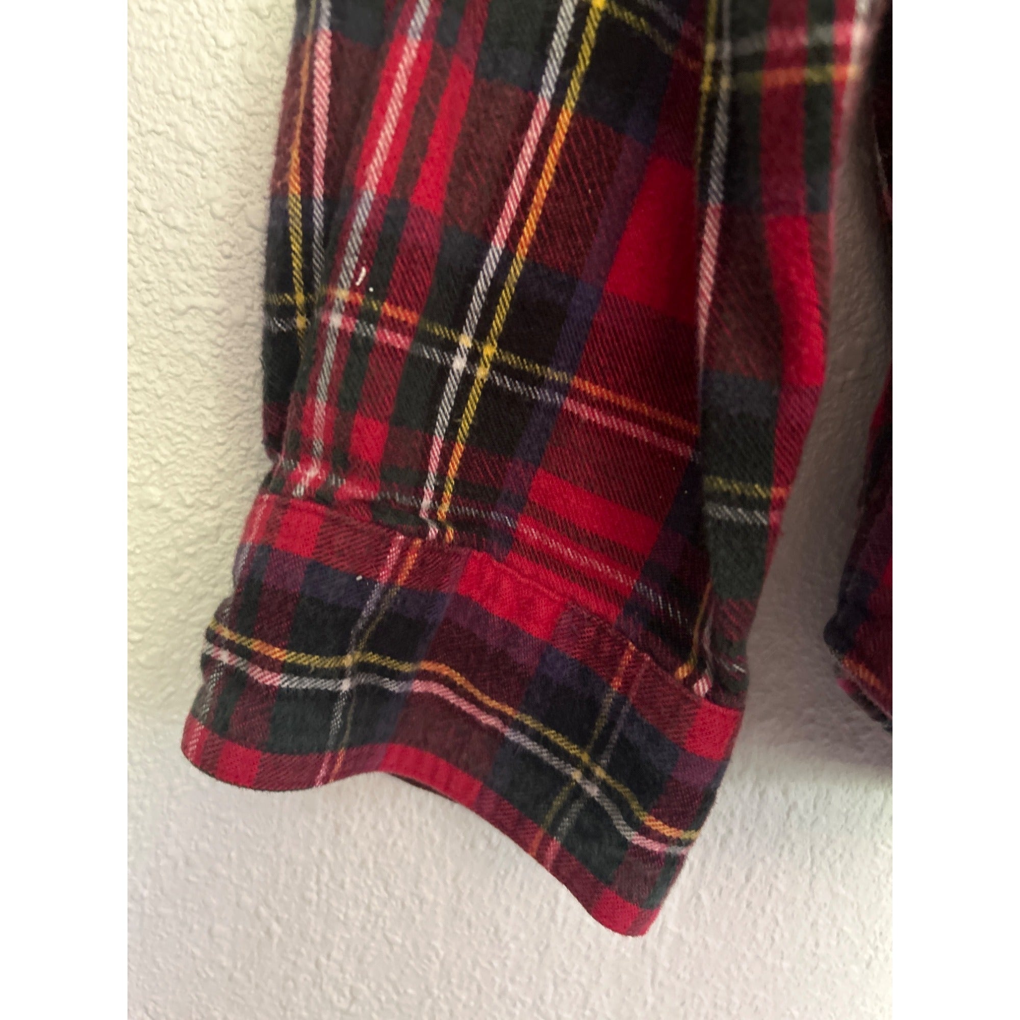 L.L. Bean MENS XL Plaid Flannel Cotton Button Up Long Sleeve Shirt